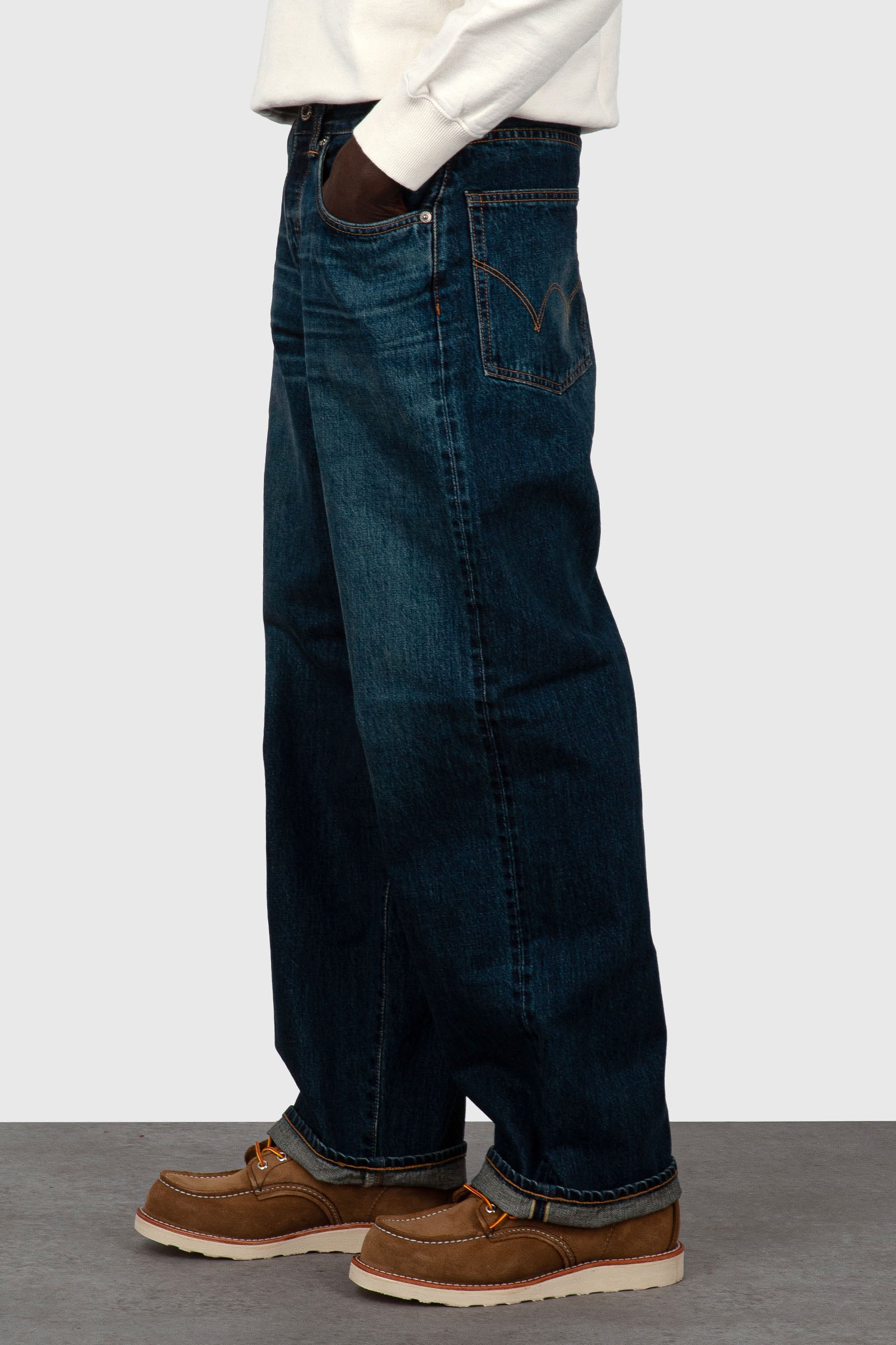 Edwin Jeans Wide Pant Blu Medio Uomo - 4