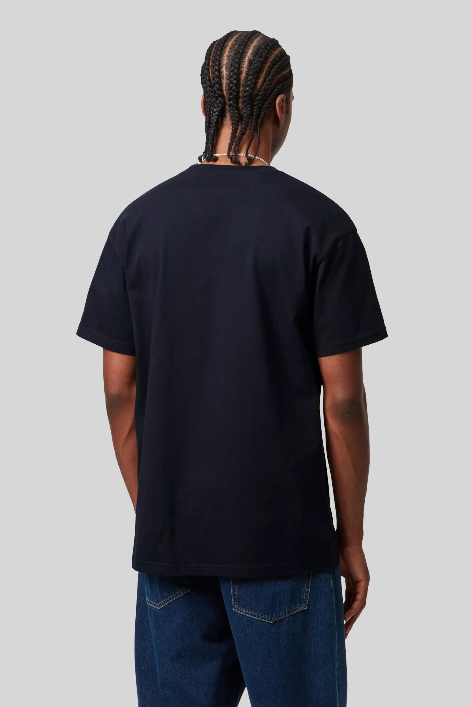 Carhartt Wip T-shirt S/s Chase Blu Navy Uomo - 2