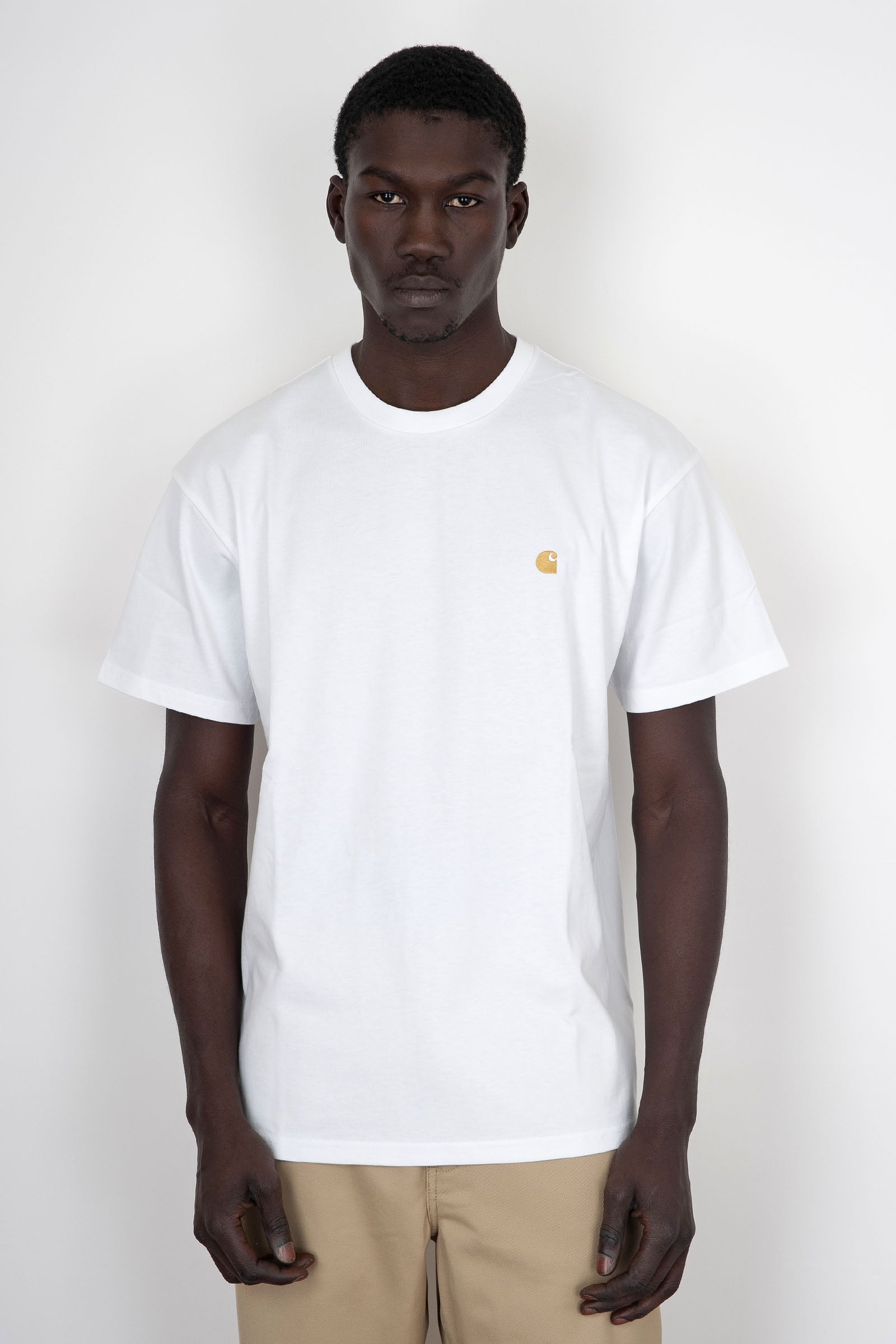 Carhartt Wip T-shirt S/s Chase Bianco Uomo - 1