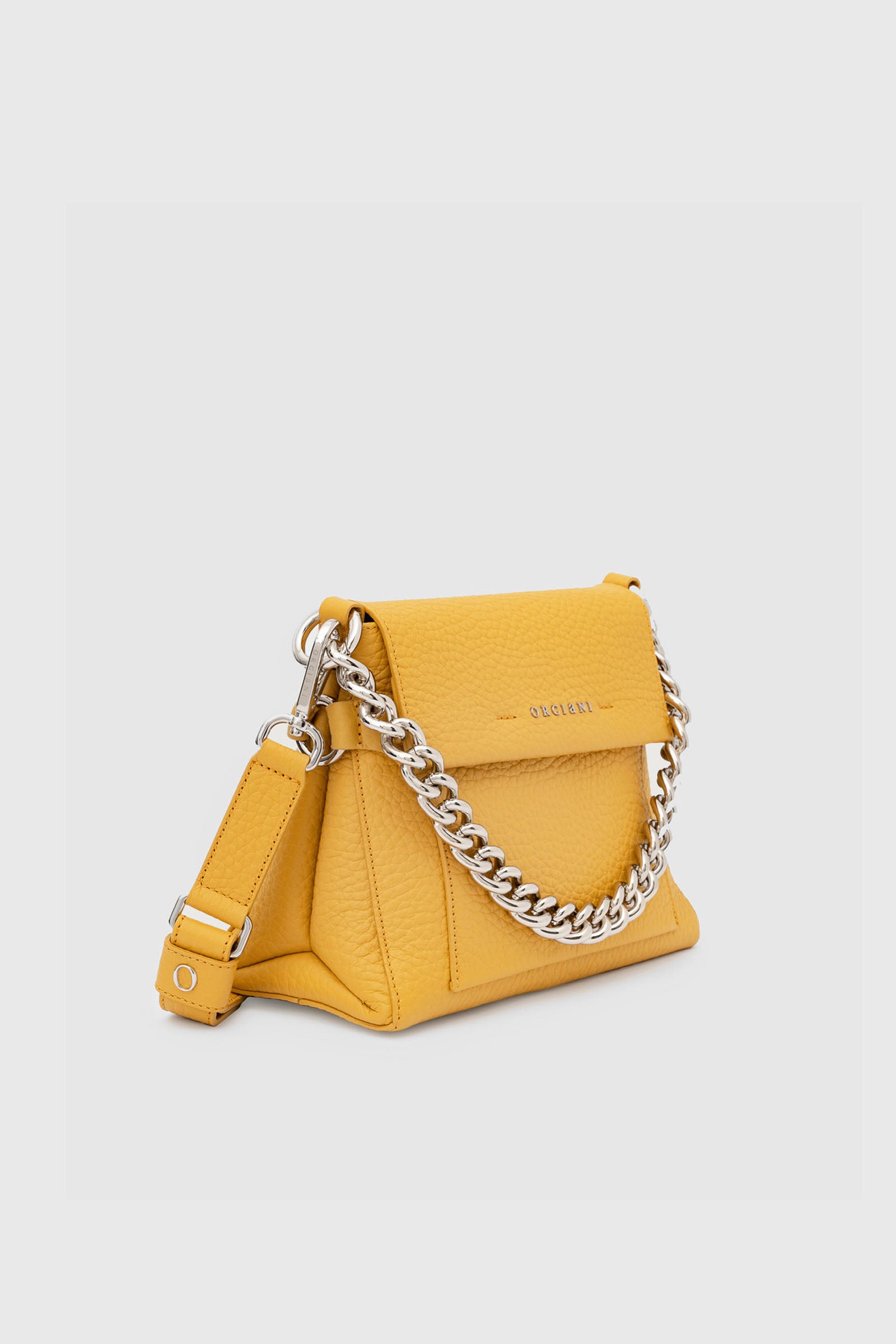 Orciani Borsa Missy Piccola In Pelle Soft Giallo Donna - 2