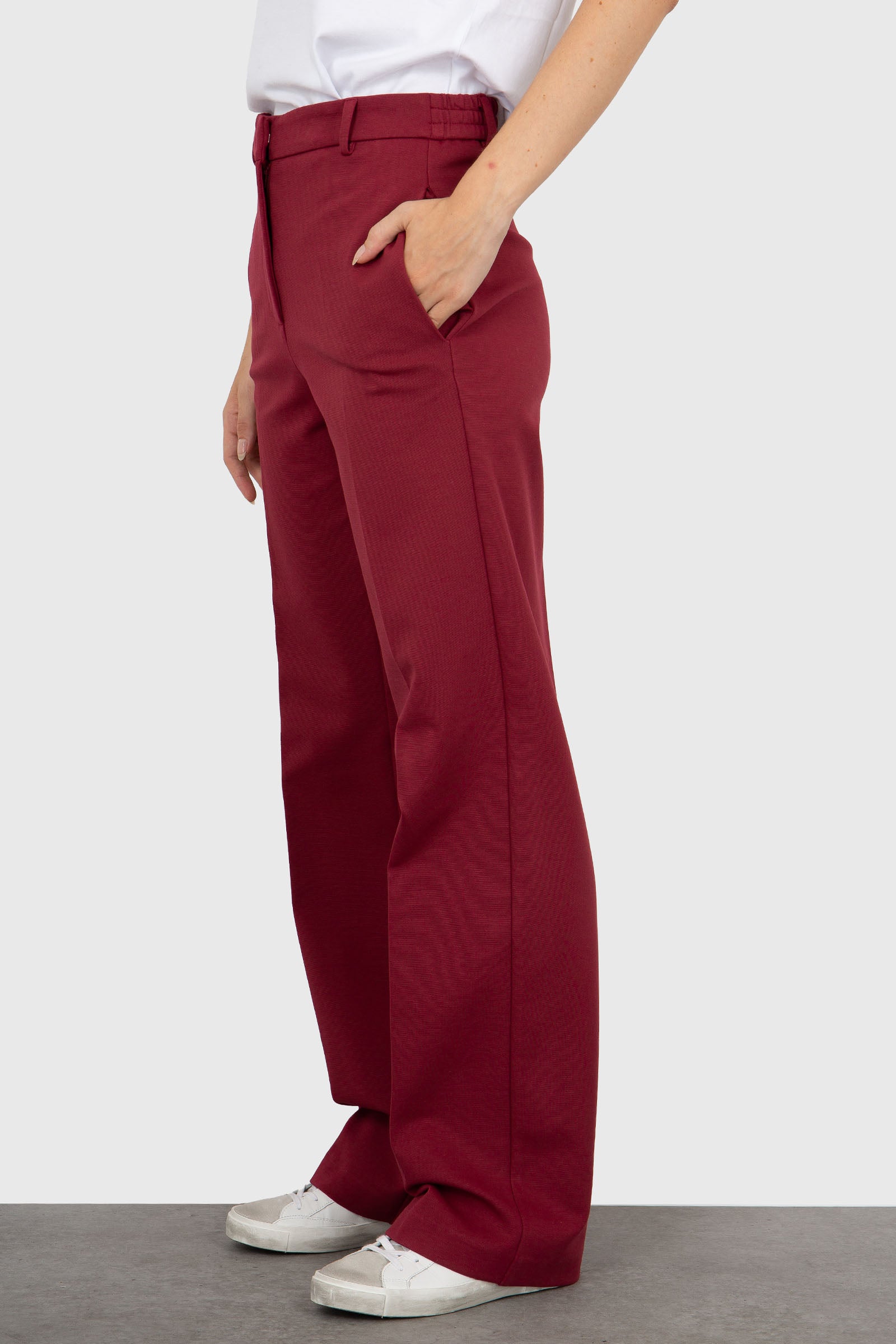 Grifoni Pantalone Bordeaux Donna - 4