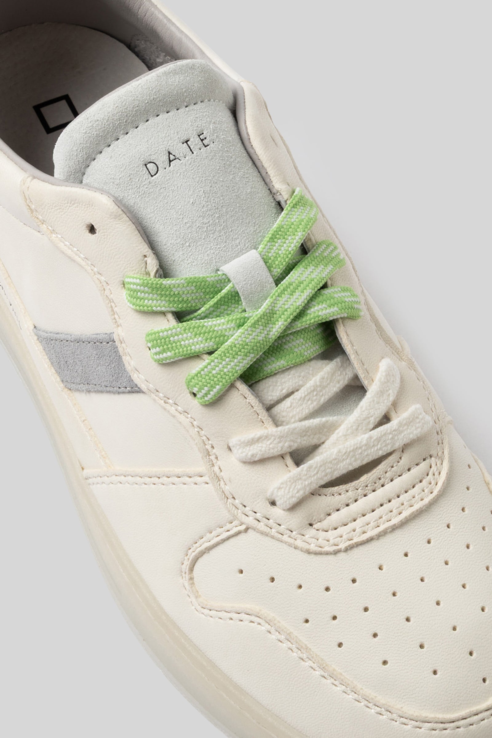 D.a.t.e. Sneaker Court 2.0 Vintage Calf Bianco/grigio Uomo - 2