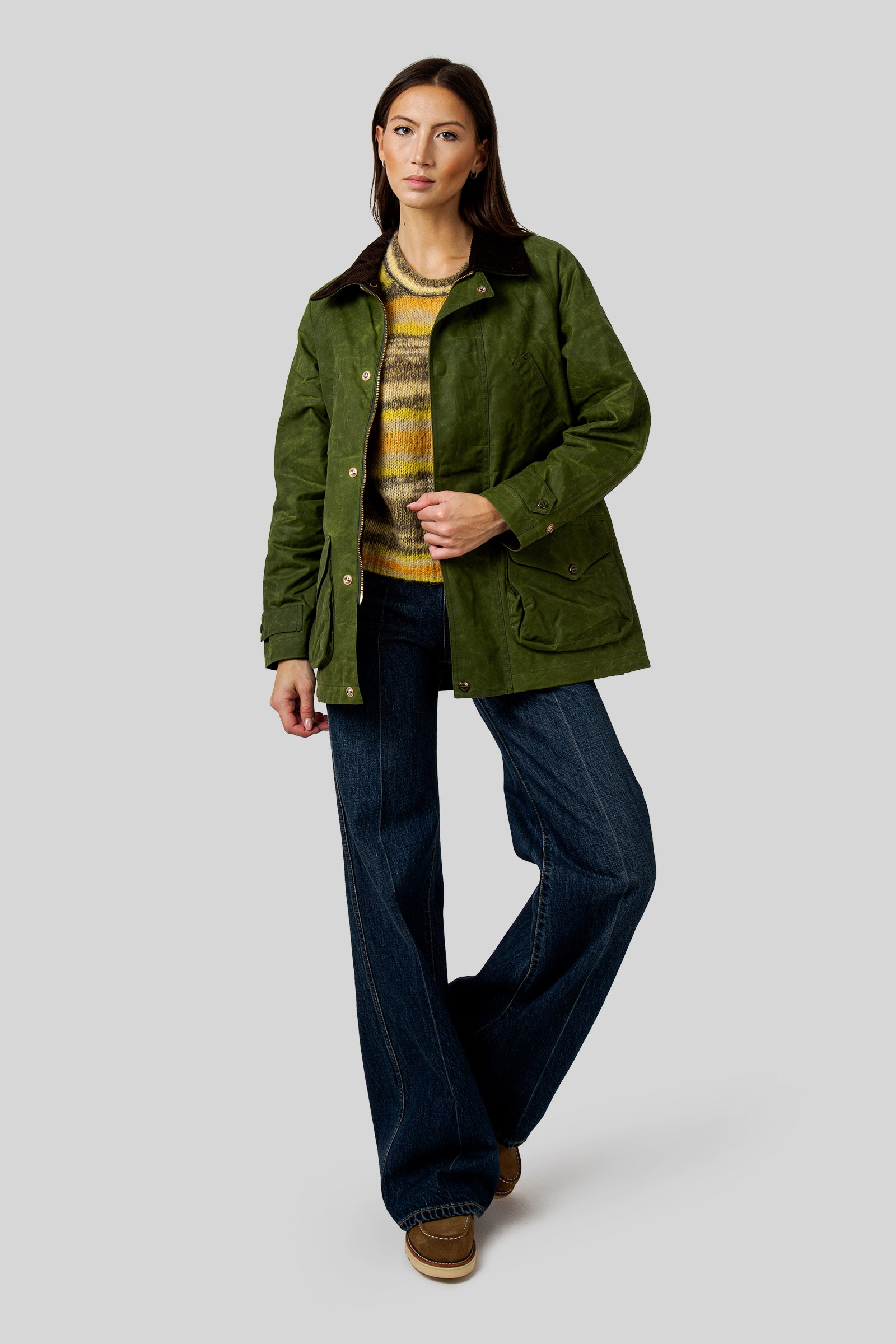 Manifattura Ceccarelli Woman Rain Caban Verde Chiaro Donna - 2