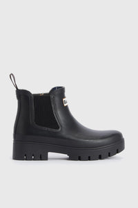 Barbour Chelsea Welly Boot Halton Nero Donna barbour