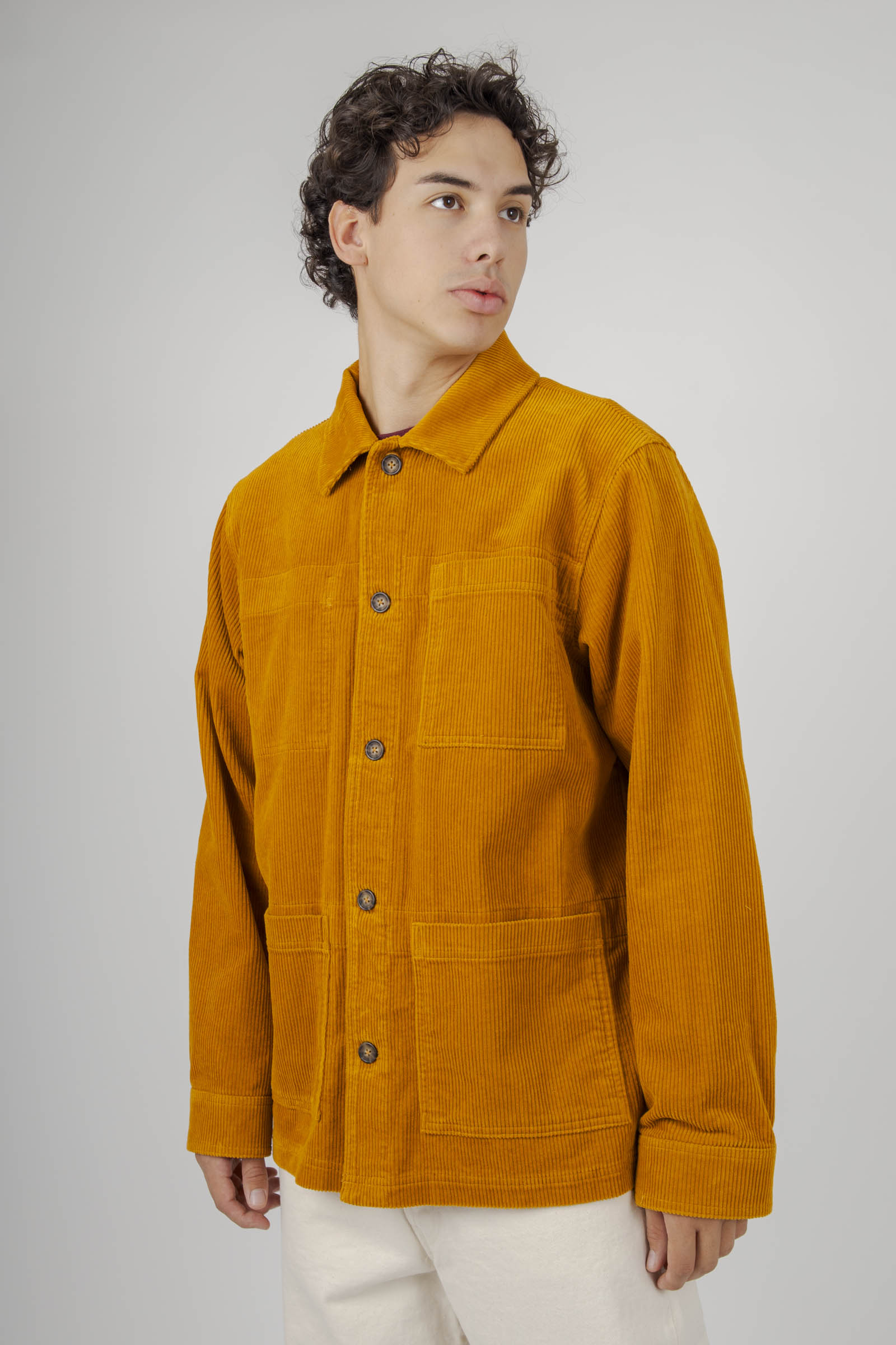 Sebago Giacca Dorr Corduroy Ocra Uomo - 5