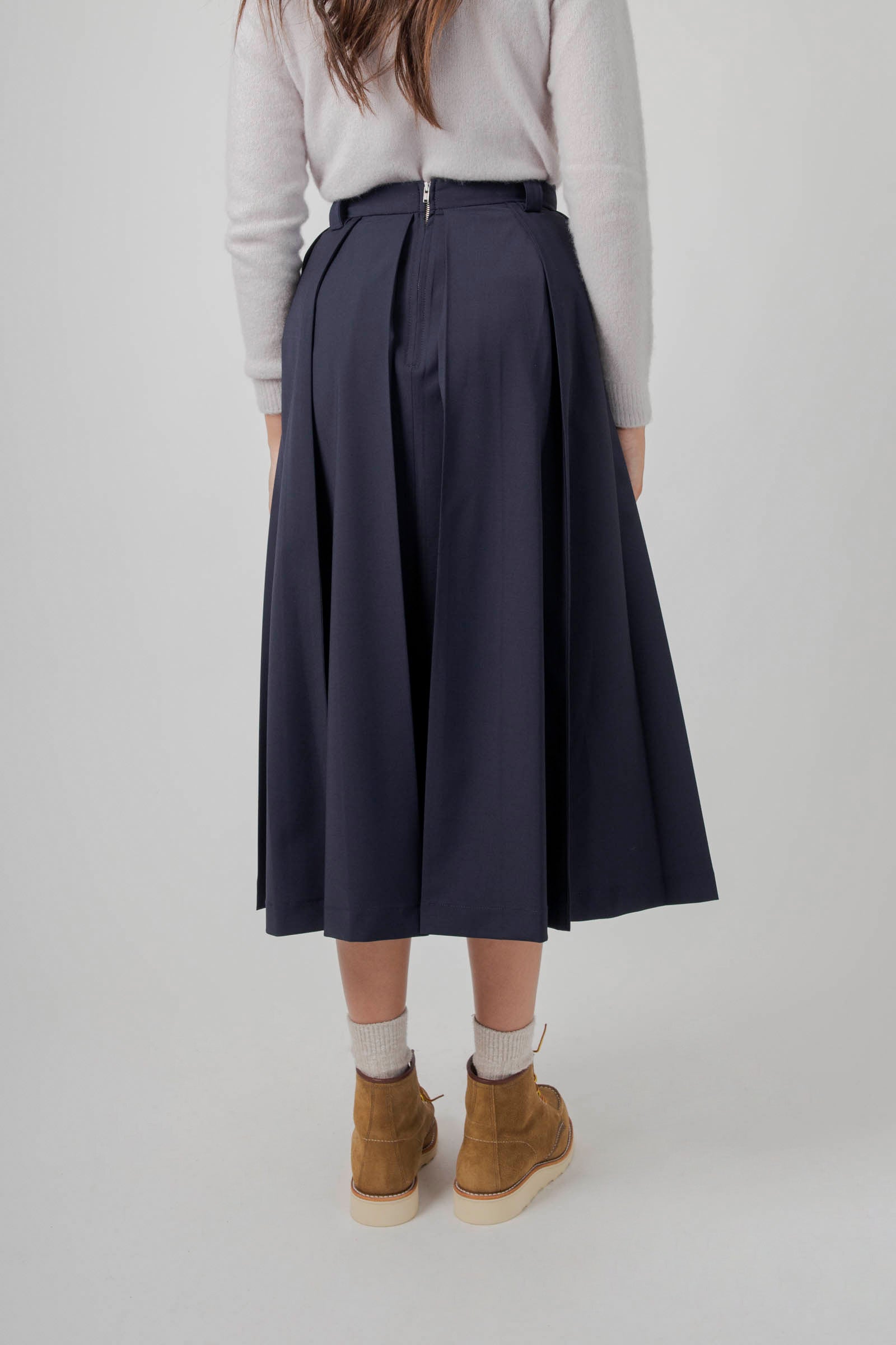 Henrique Pleated Midi Skirt - 4