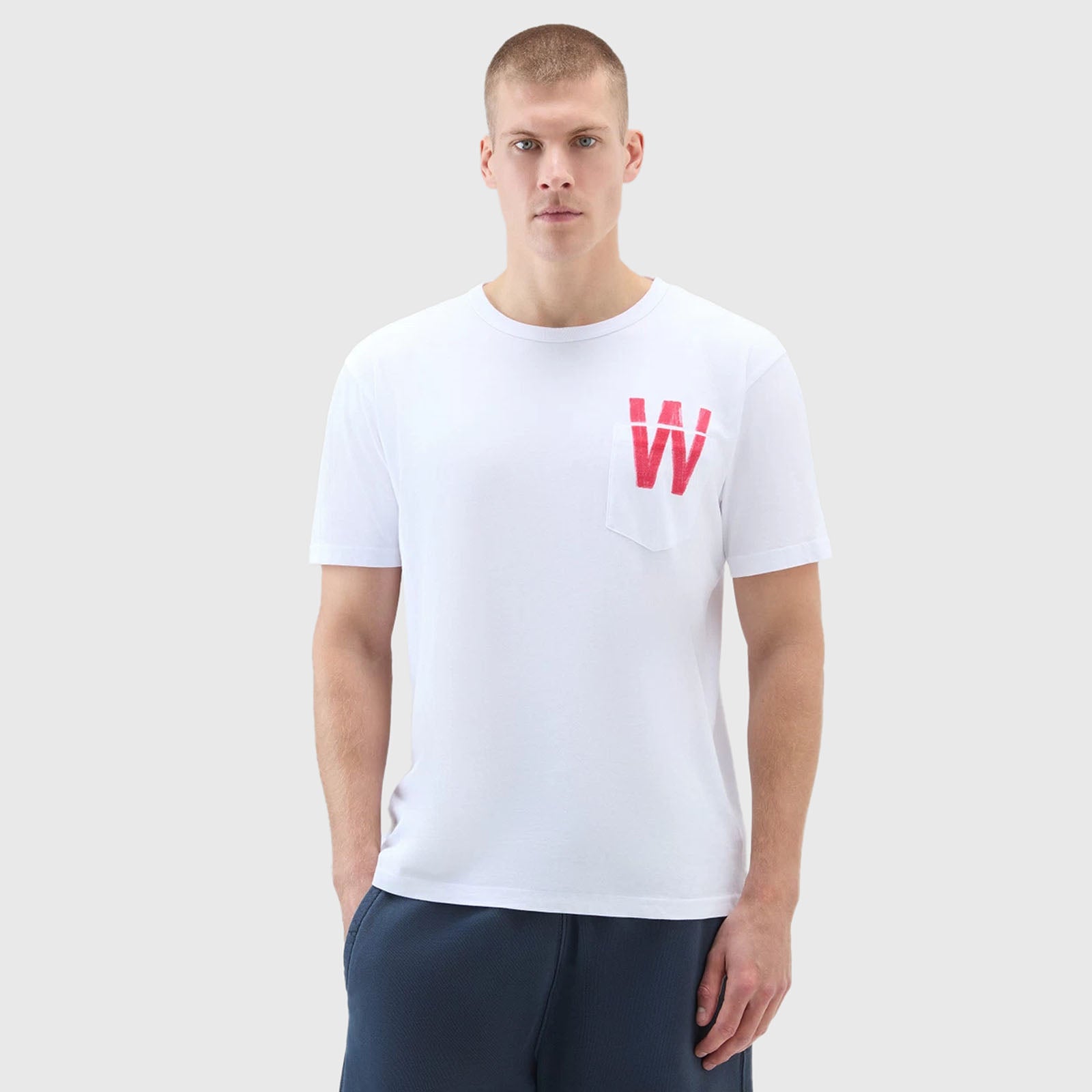 Woolrich T-shirt Flag Bianco Uomo - 9