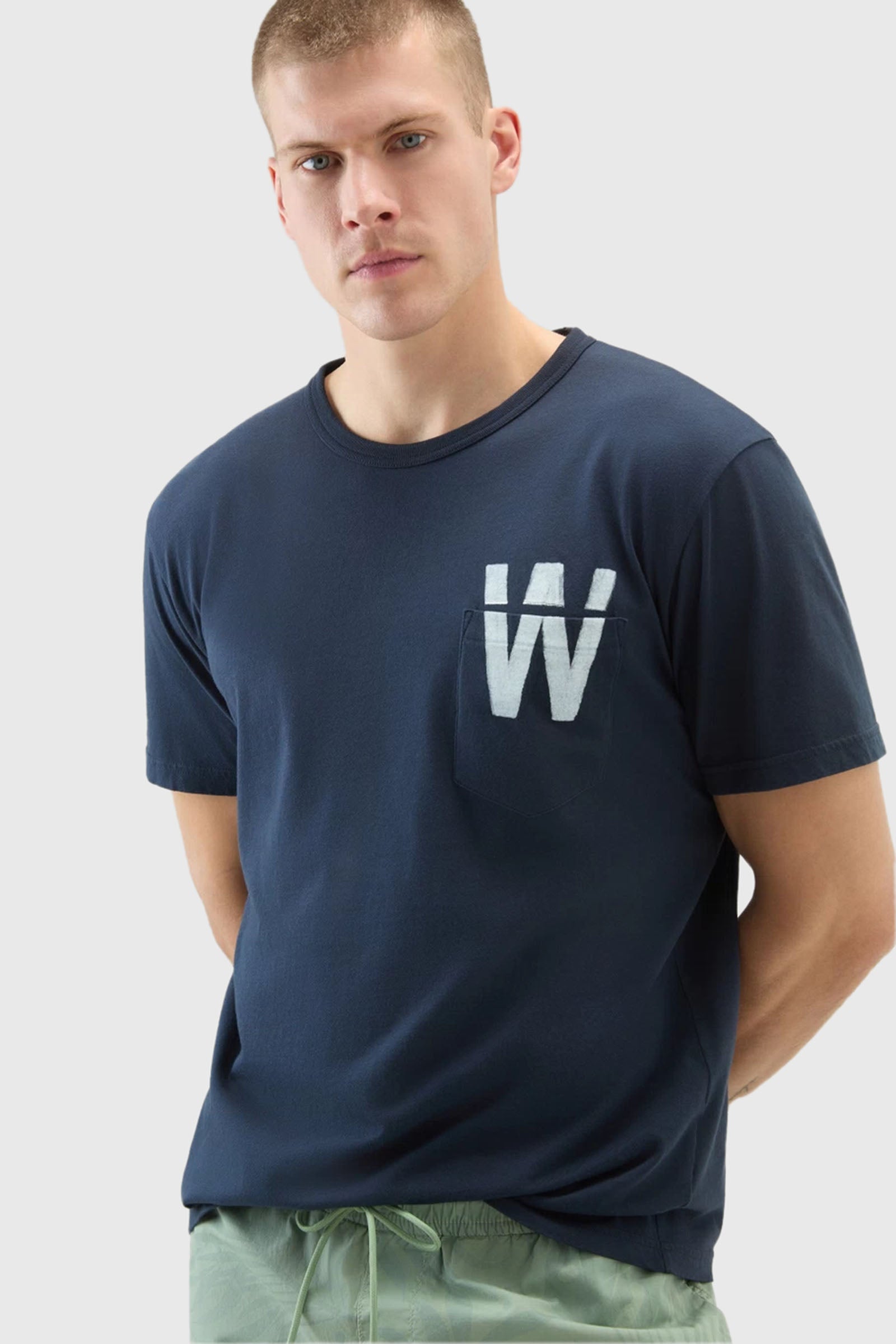 Woolrich T-shirt Flag Blu Uomo - 1