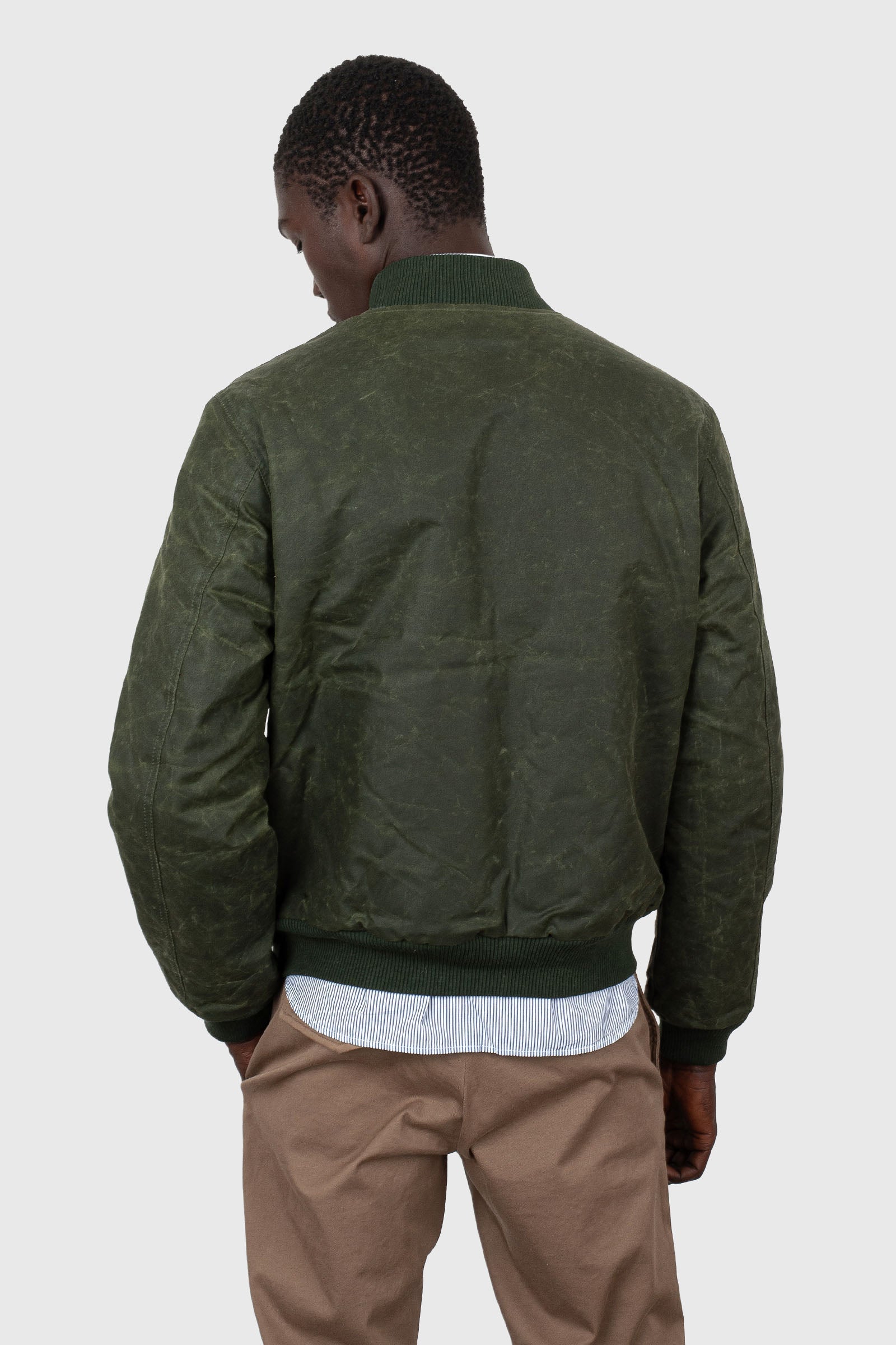 Manifattura Ceccarelli New Bomber Verde Scuro Uomo - 4