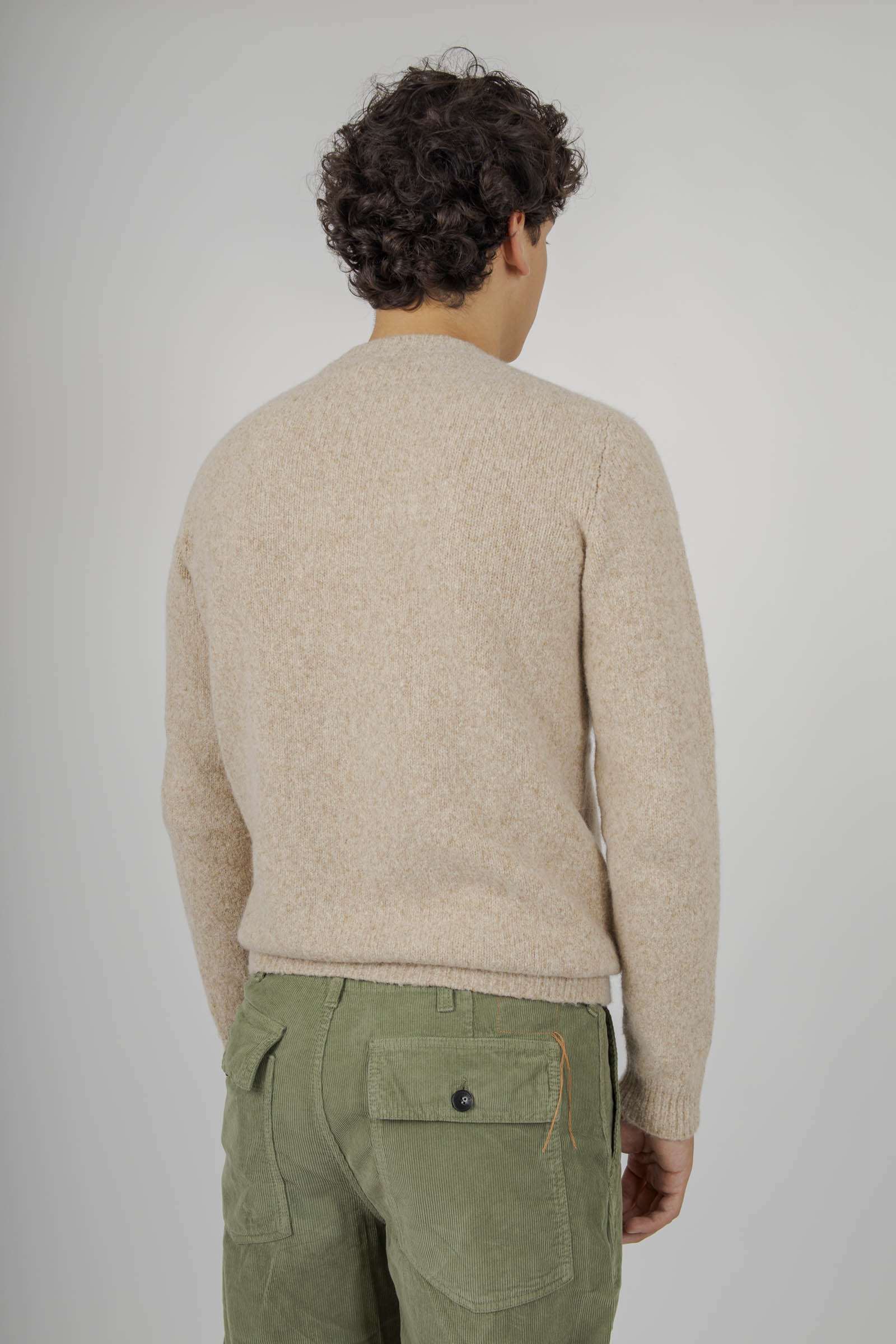 Roberto Collina Maglia Girocollo Swg Sabbia Uomo - 4