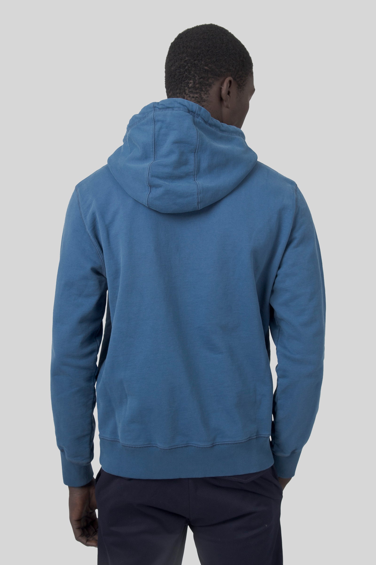 Manifattura Ceccarelli Felpa Hooded Avio Uomo - 5