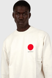 Edwin Felpa Japanese Sun Bianco Off Uomo edwin