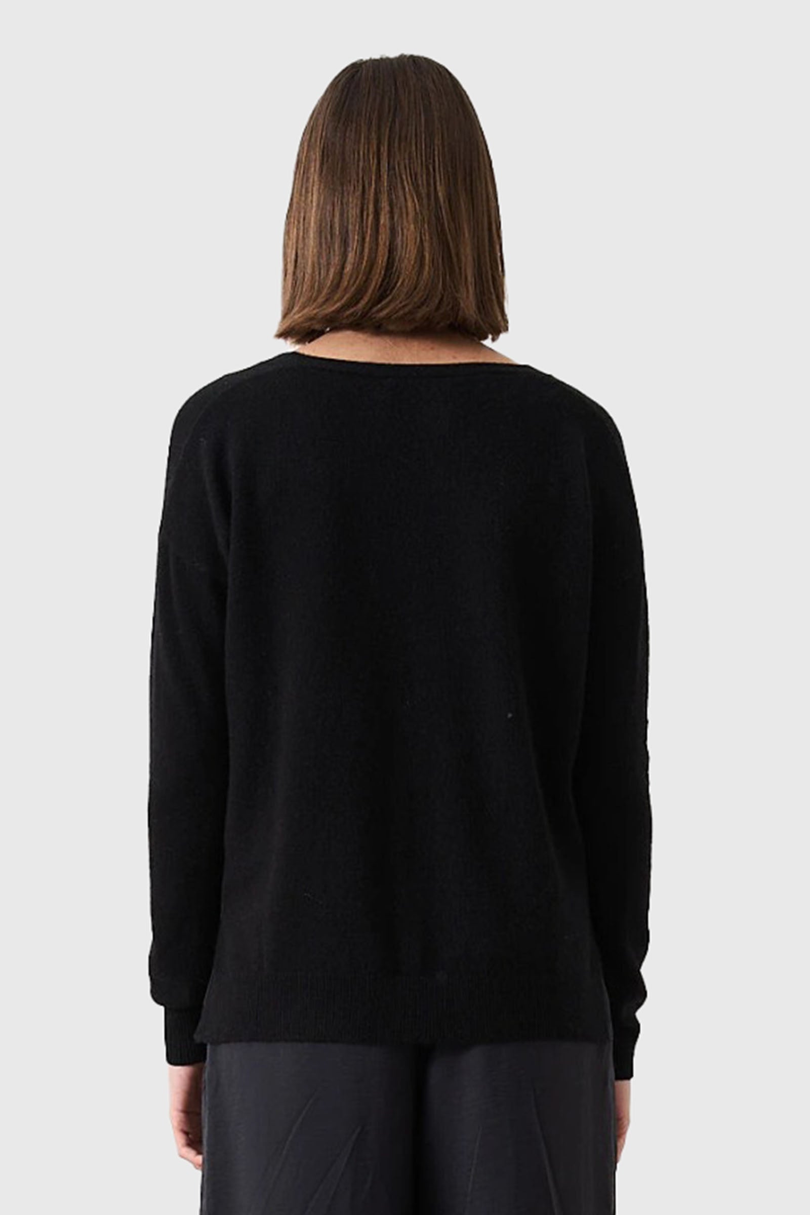 Absolut Cashmere Cardigan Antigone Nero Donna - 3