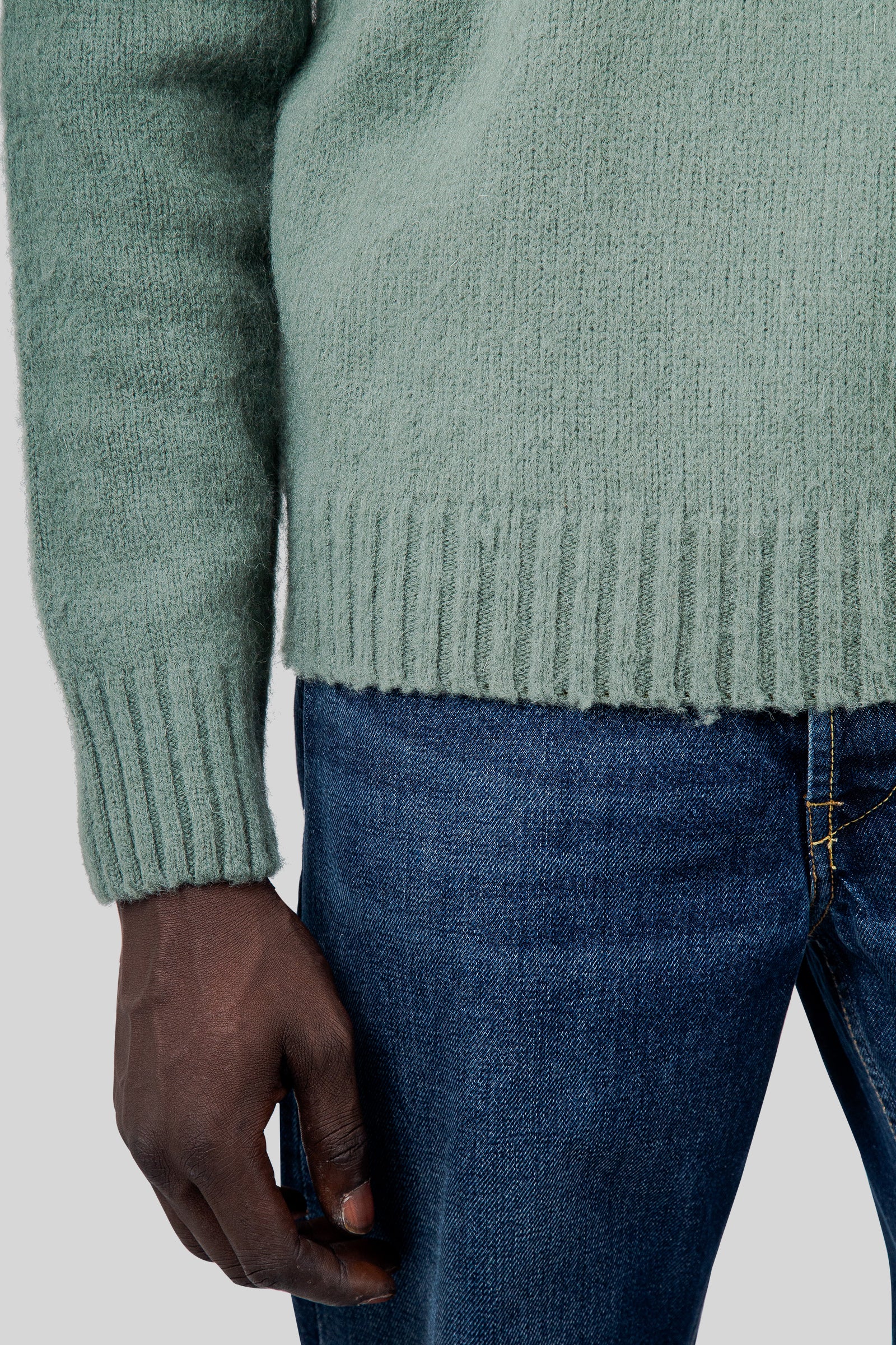 Shetland Wool Crew Neck Sweater - 6