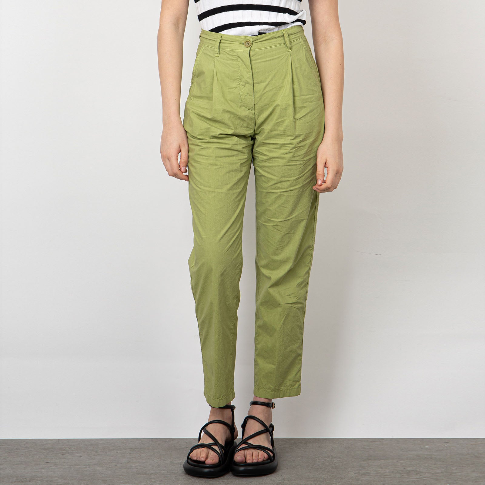 Aspesi Green Cotton Chino Pants - 7