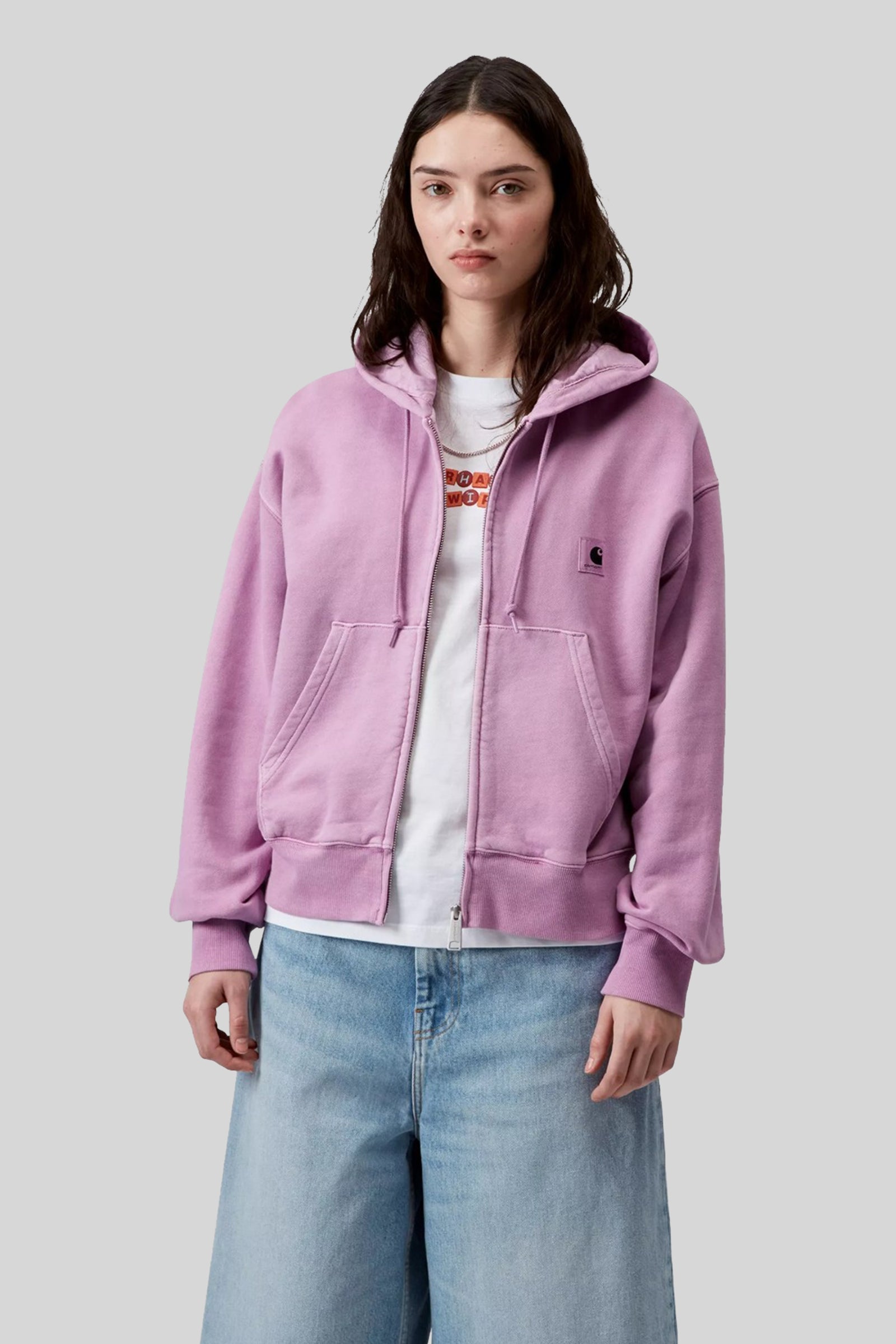 Carhartt Wip Felpa W' Hooded Nelson Rosa Donna - 3