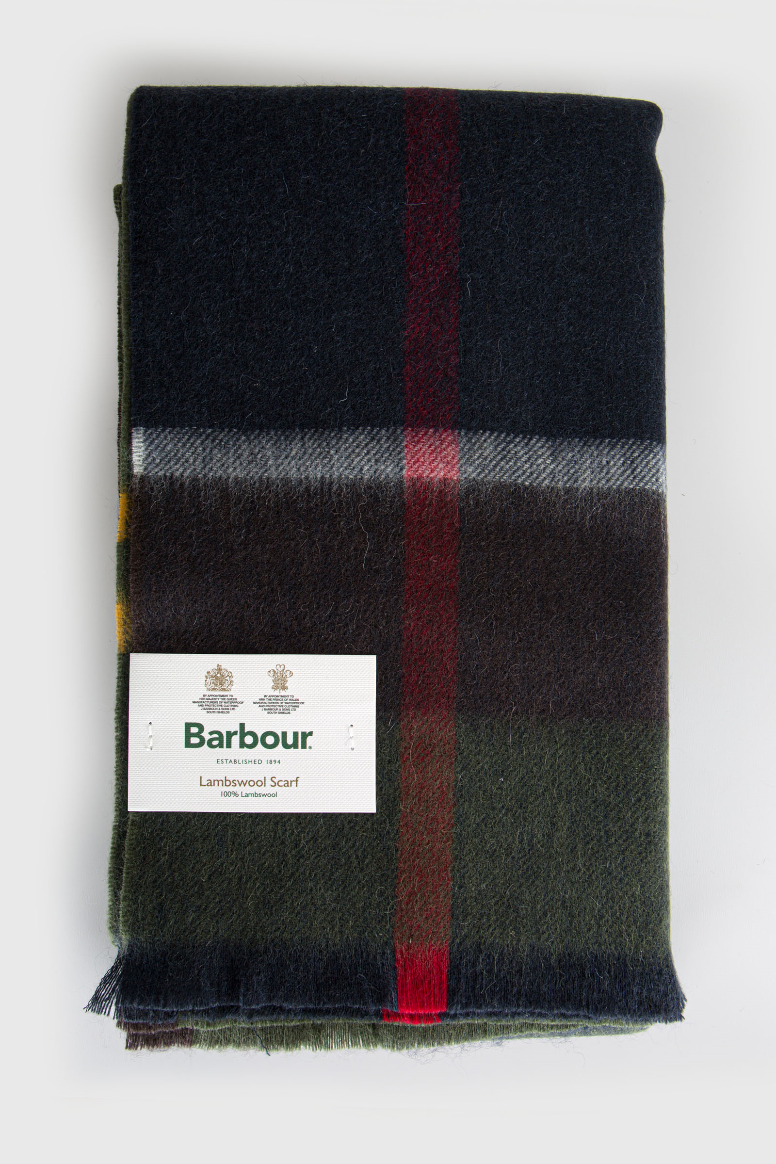 Barbour Sciarpa Rosefield Tartan Verde/blu Unisex - 1