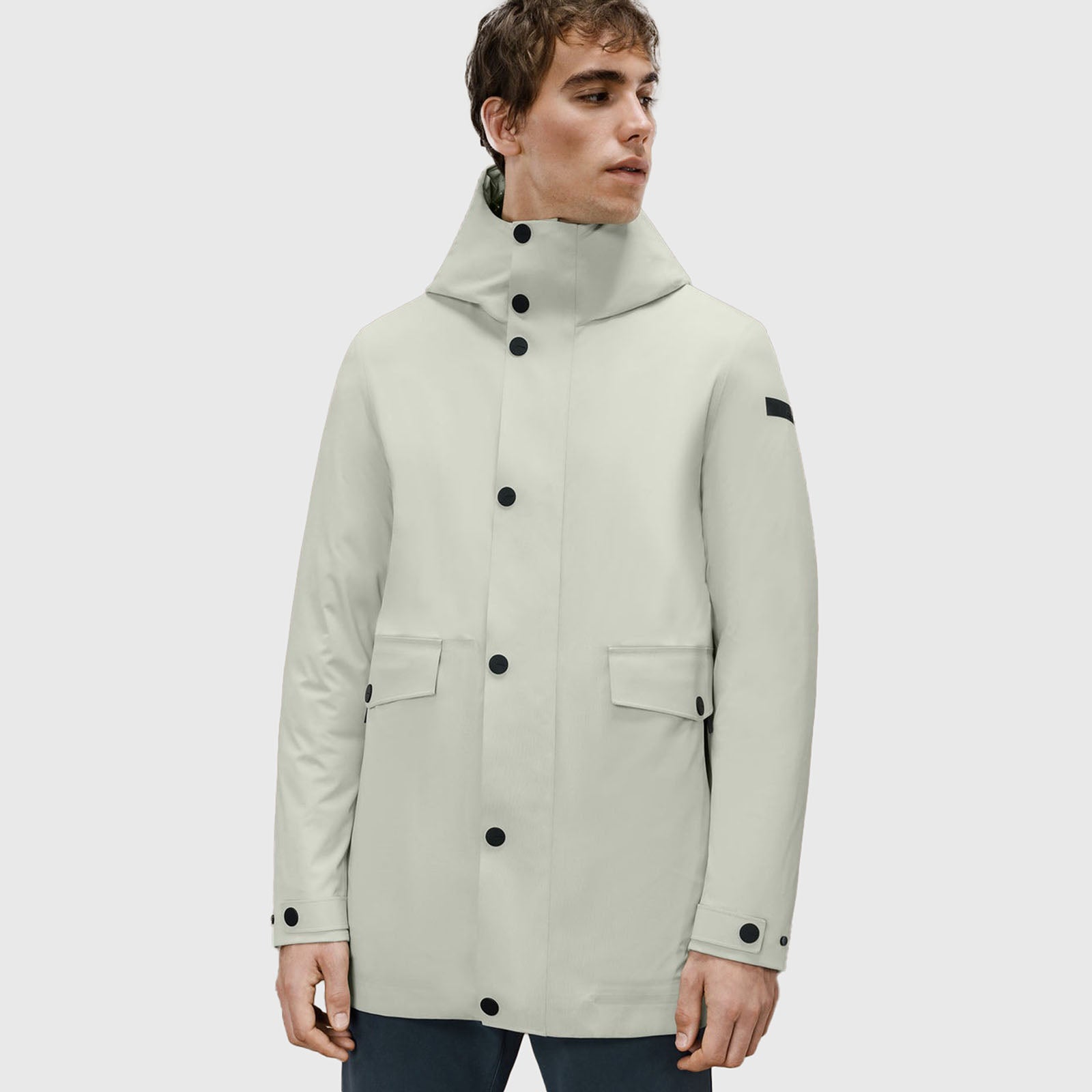 Rrd Egg Floating Parka Crema Uomo - 8