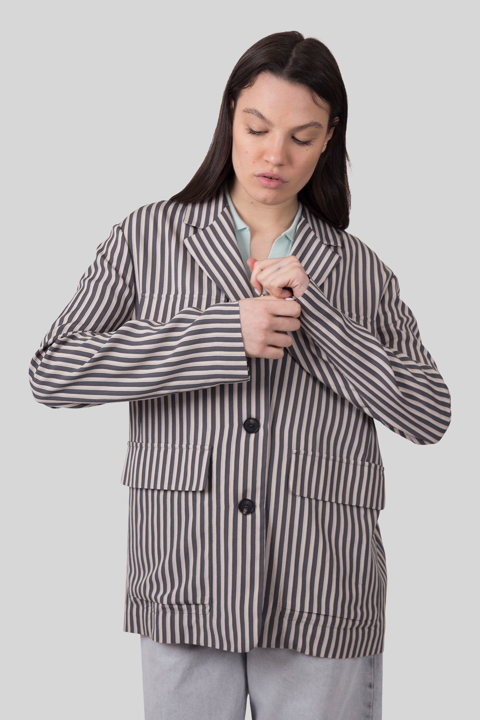 Tela Giacca Tangeri Grigio Donna - 1