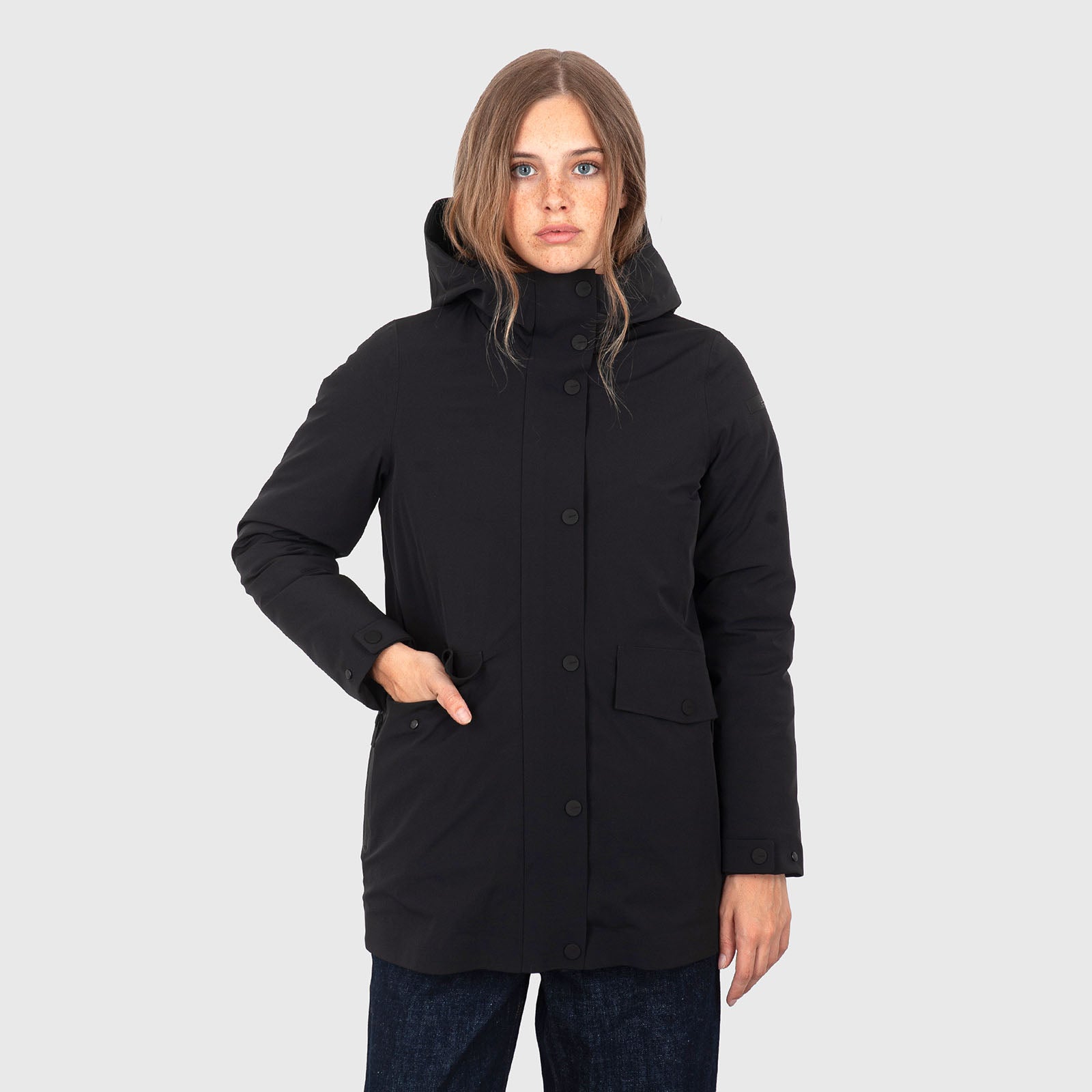 Rrd Piumino Egg Floating Parka Wom Nero Donna - 8