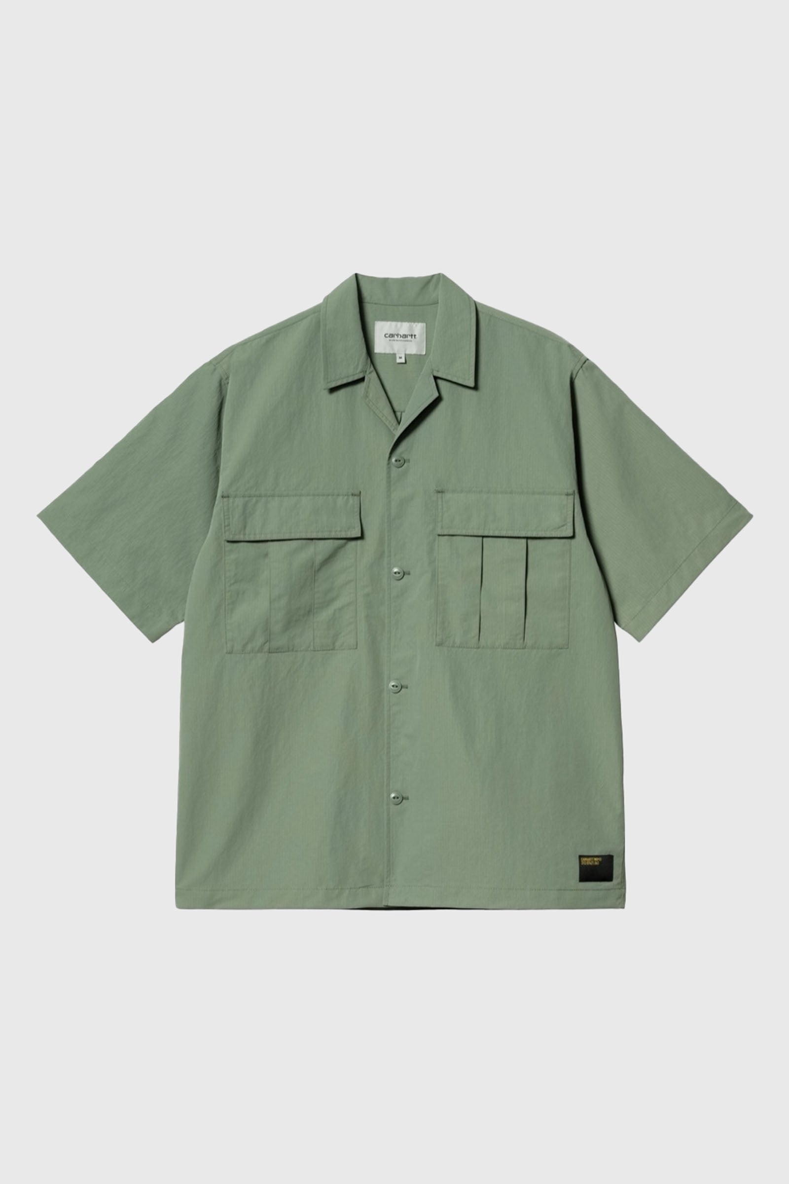 Carhartt Wip Camicia S/s Evers Verde Uomo - 1