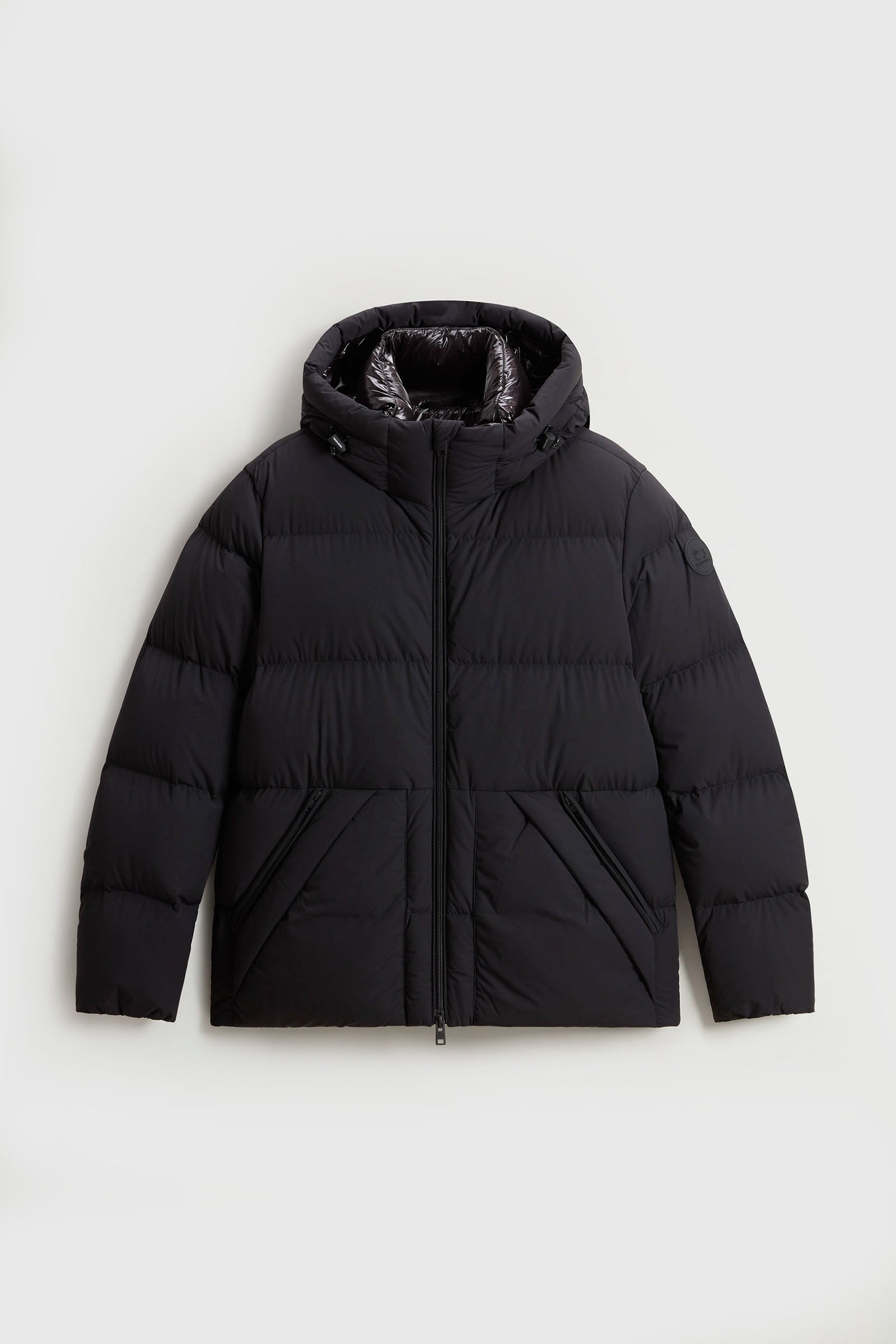 Woolrich Piumino Sierra Supreme In Nylon Elasticizzato Nero Uomo - 5