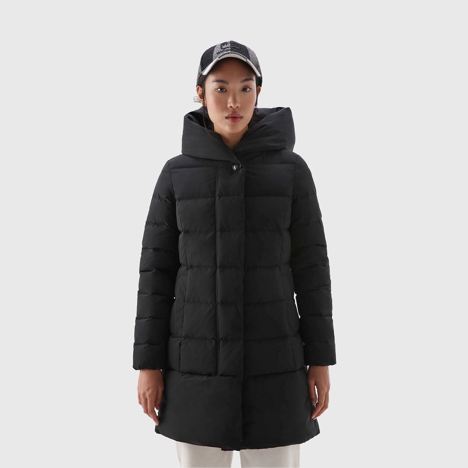 Woolrich Parka Puffy Prescott In Urban Touch Nero Donna - 10