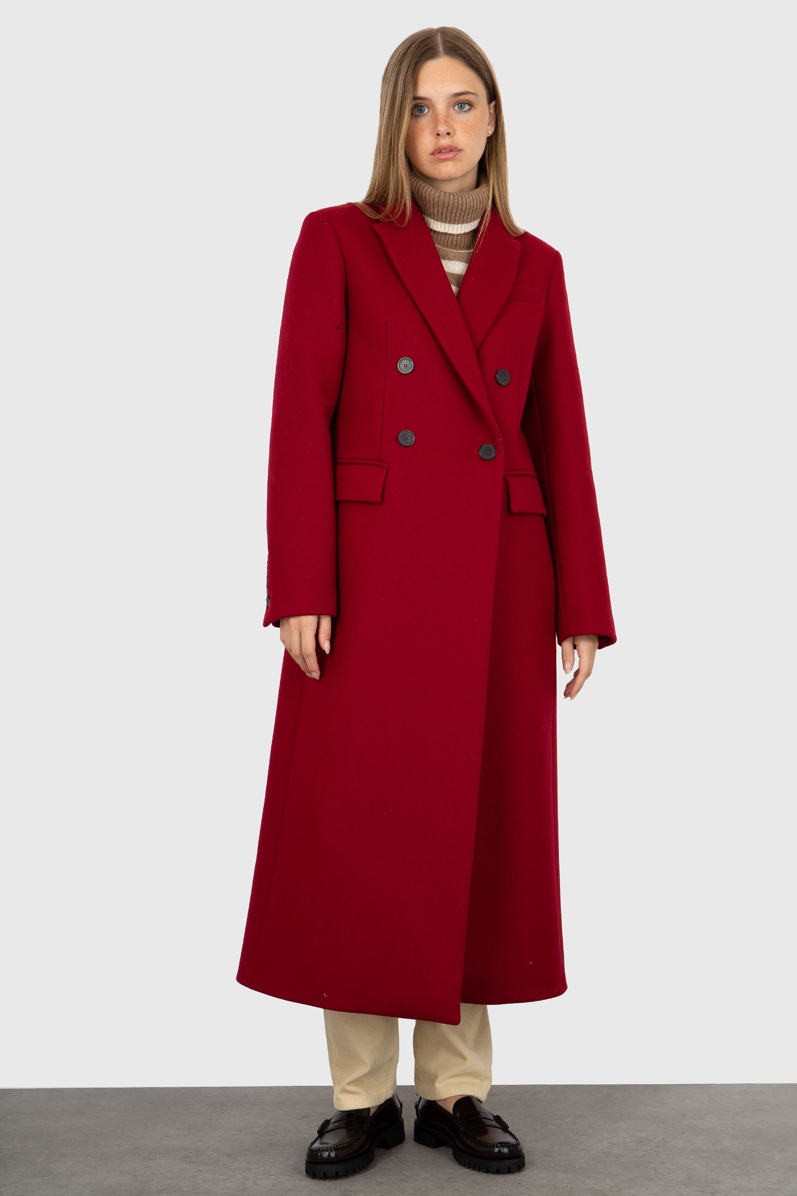 Semicouture Cappotto Heloise Rosso Donna - 4