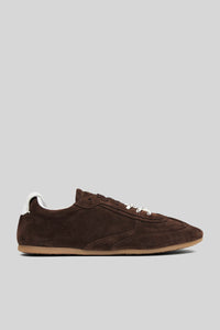 Tb.24 Suede Chocolate Brown Leather Sneaker alohas