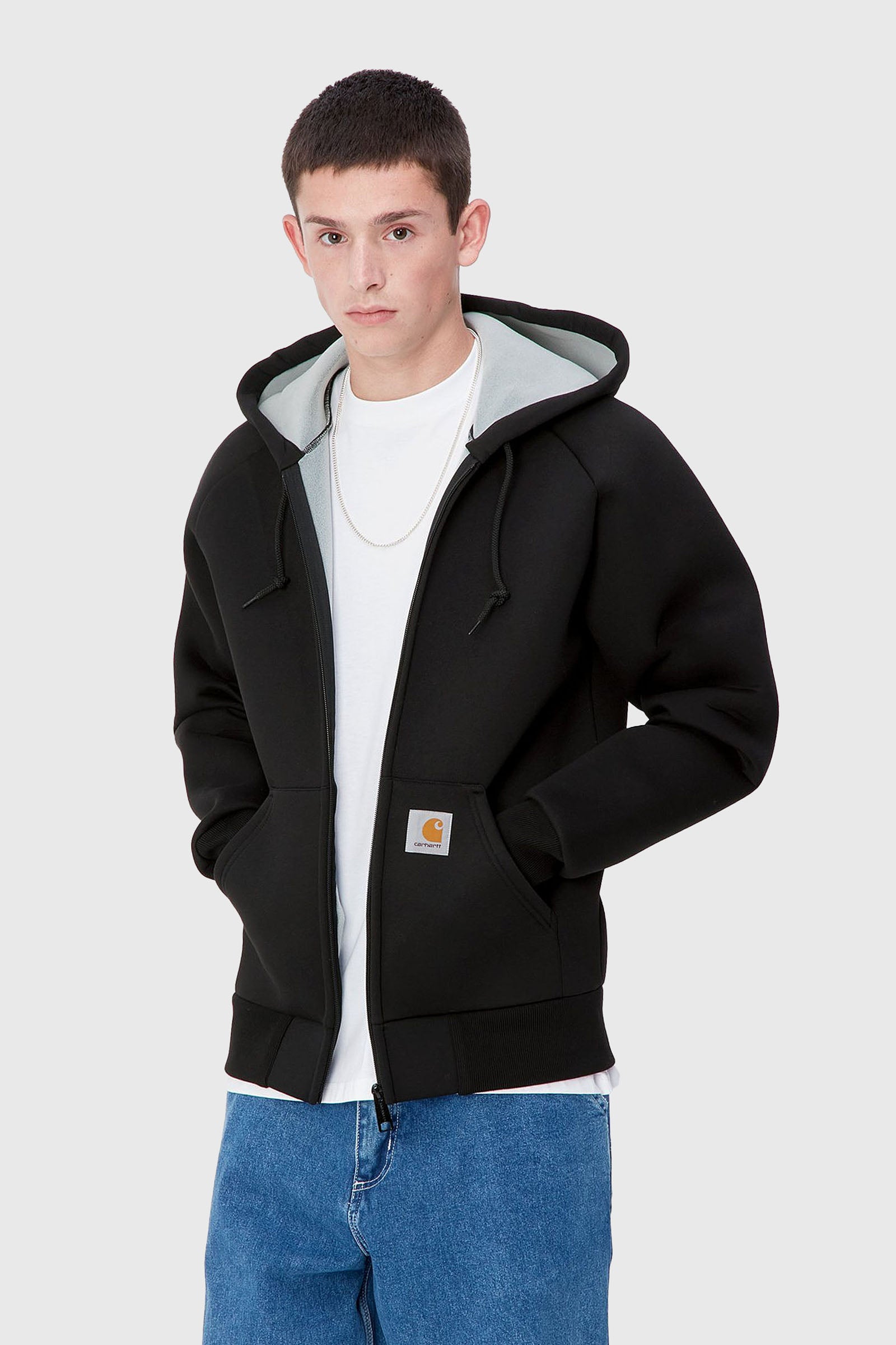 Carhartt Wip Car-lux Hooded Jacket Nero Uomo - 1