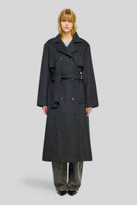 Semicouture Trench Medelaine Grigio Scuro Donna semicouture