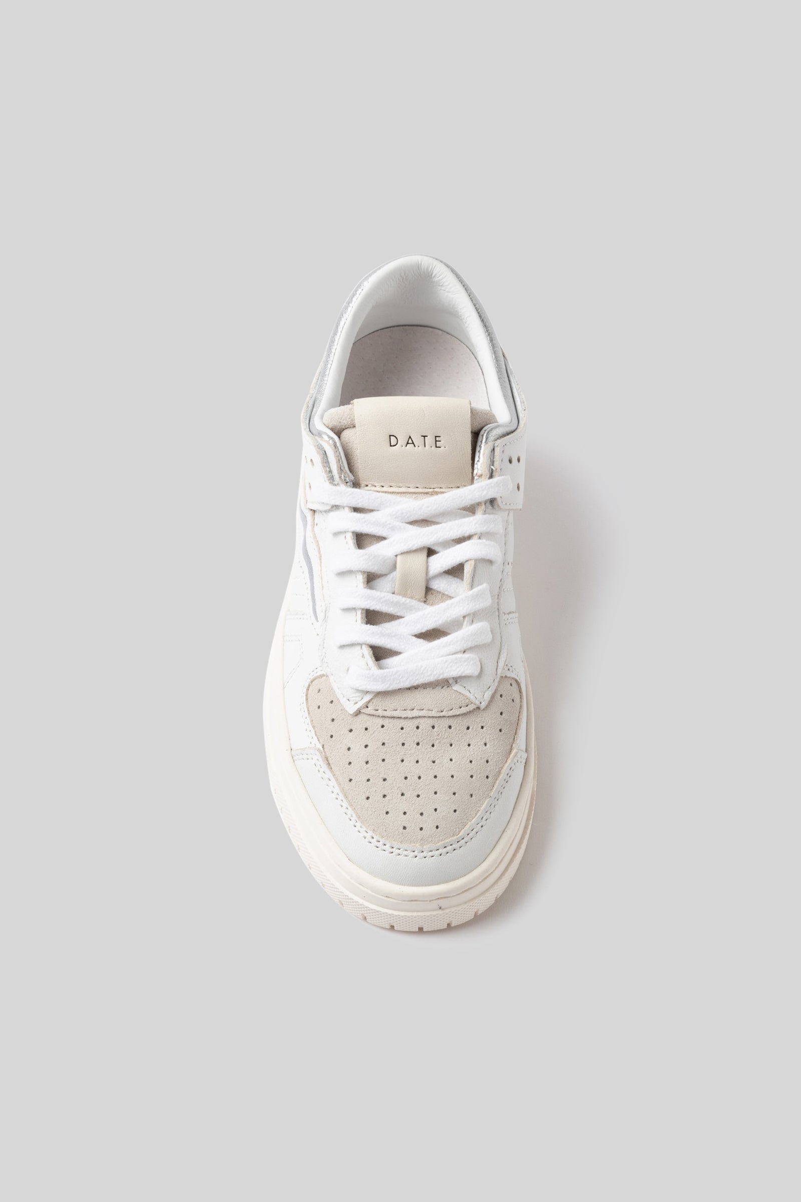 D.a.t.e. Sneaker Torneo Shiny Bianco/argento Donna - 4
