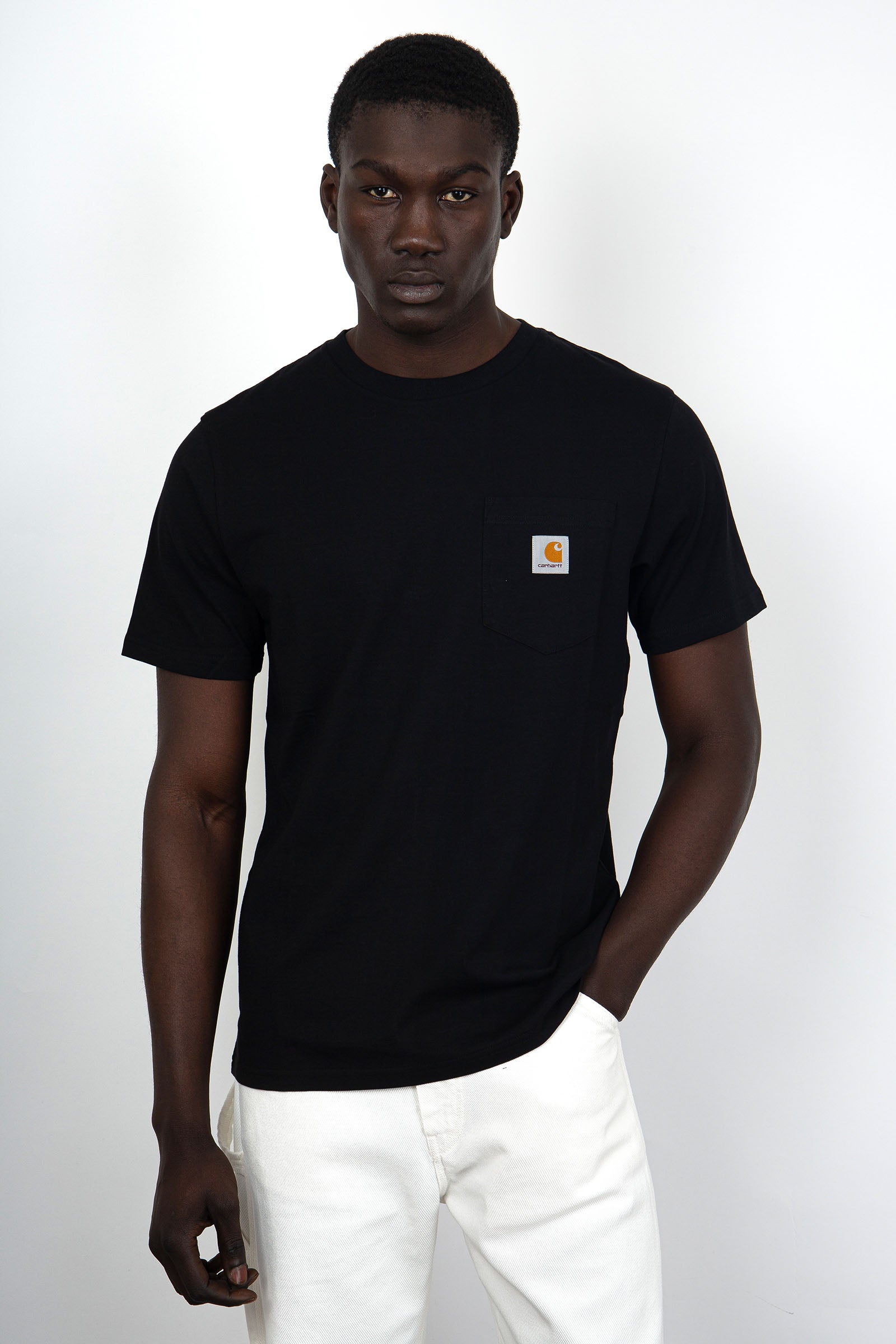 Carhartt Wip Short Sleeve Pocket T-shirt Nero Uomo - 1