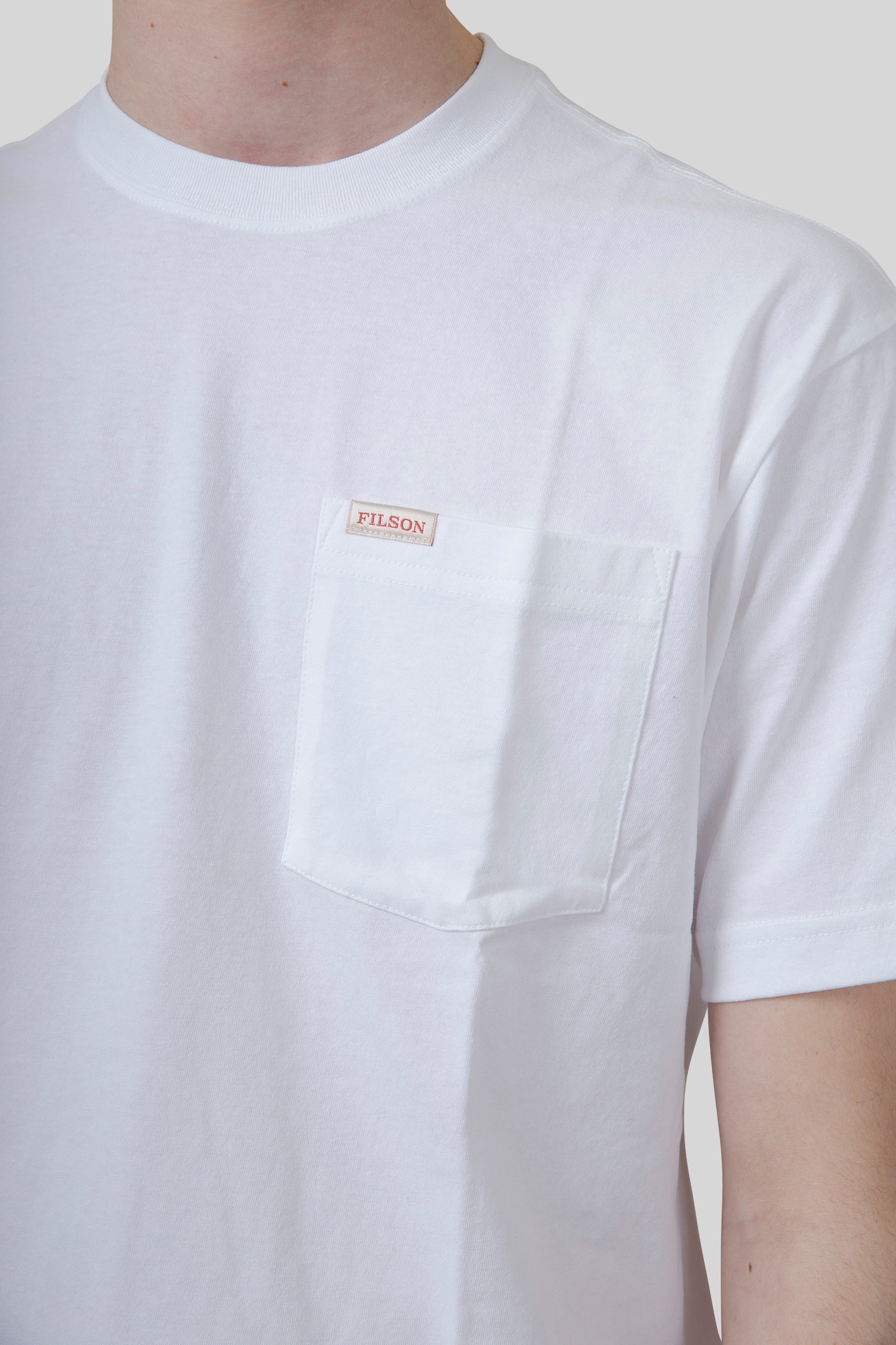 Filson T-shirt Outfitter Pocket Bianco Uomo - 4