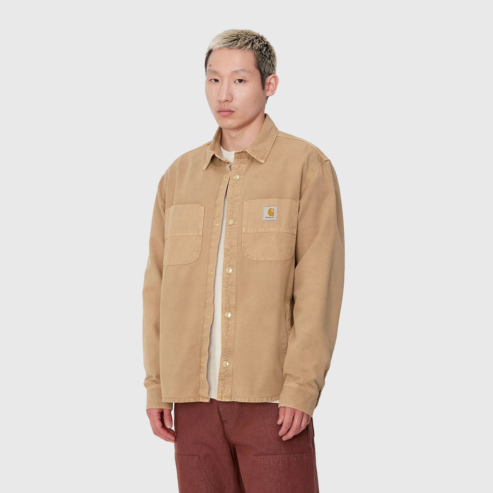 Carhartt Wip Corno Shirt Jac Beige Uomo - 6