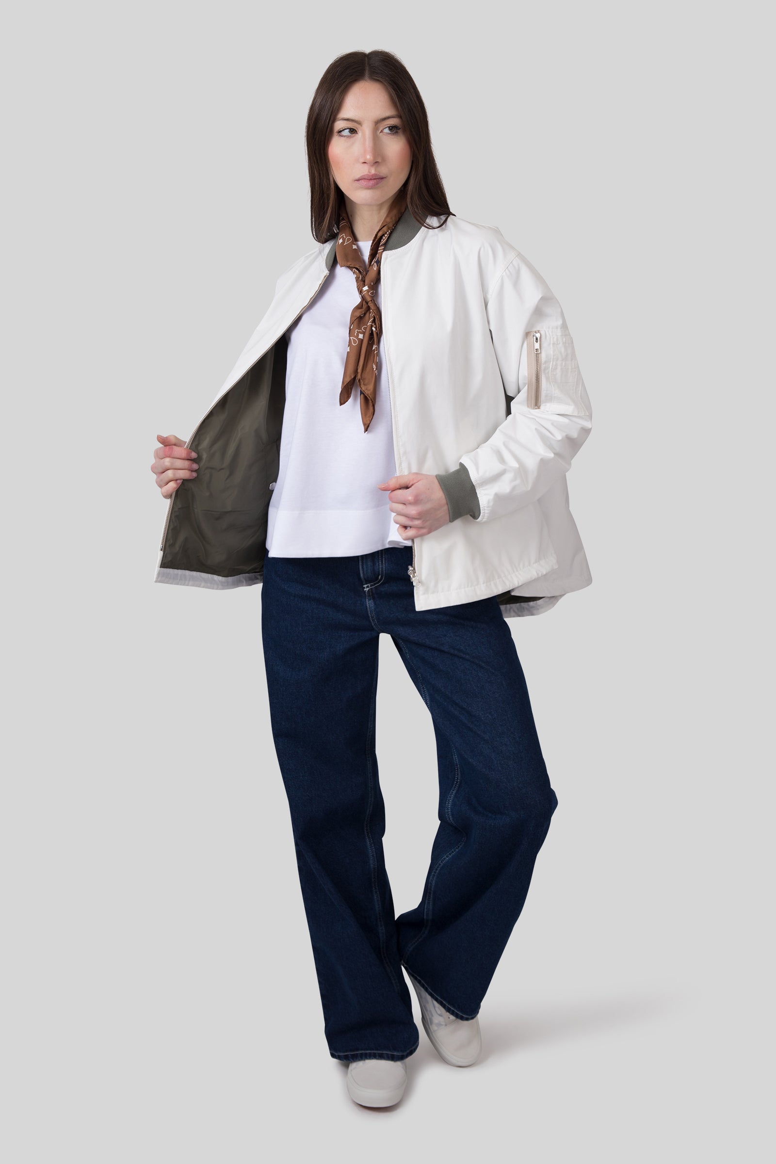 Department Five Bomber Over Train Bianco/verde Donna - 2