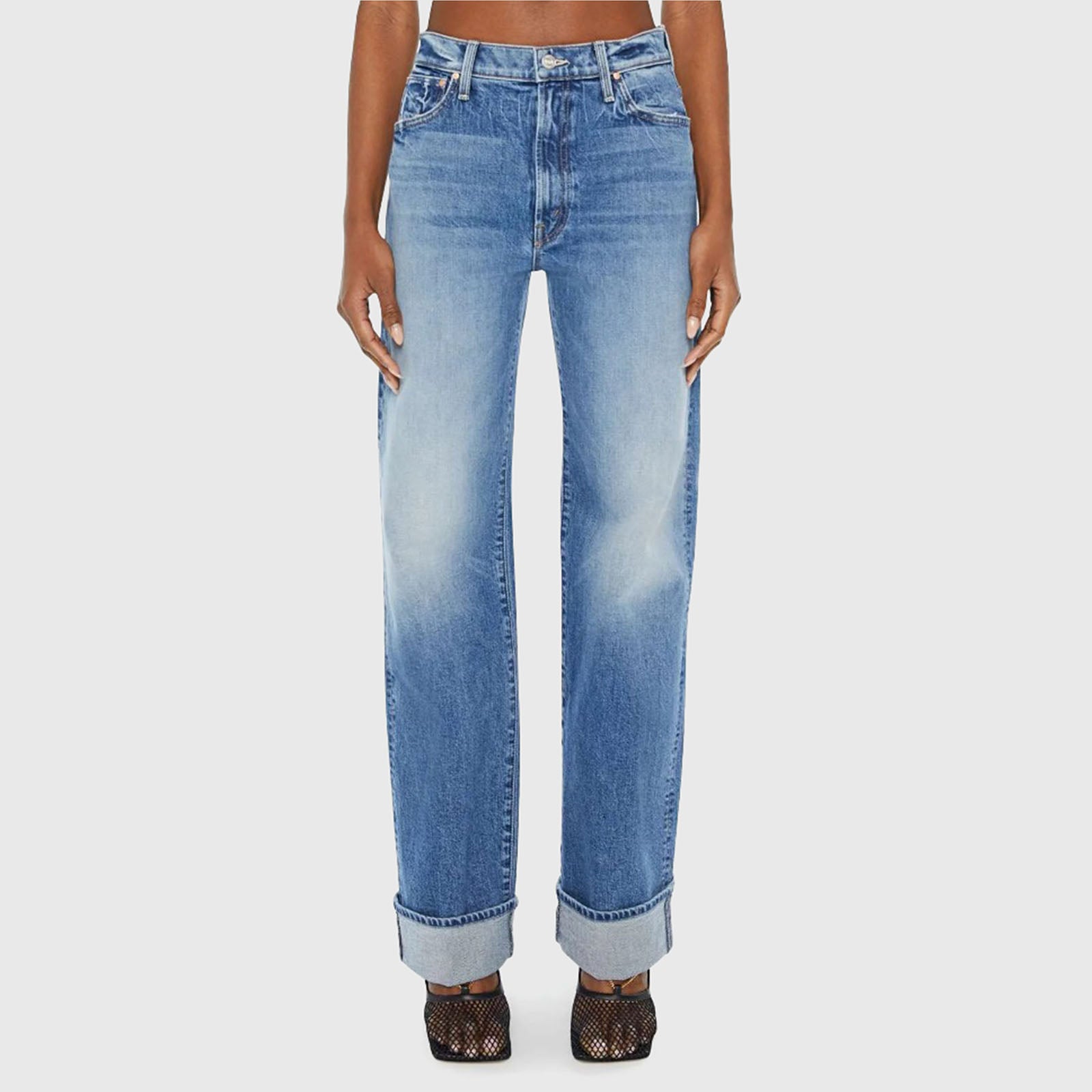 Mother Jeans The Dodger Skimp Cuff Superior Denim Chiaro Donna - 7