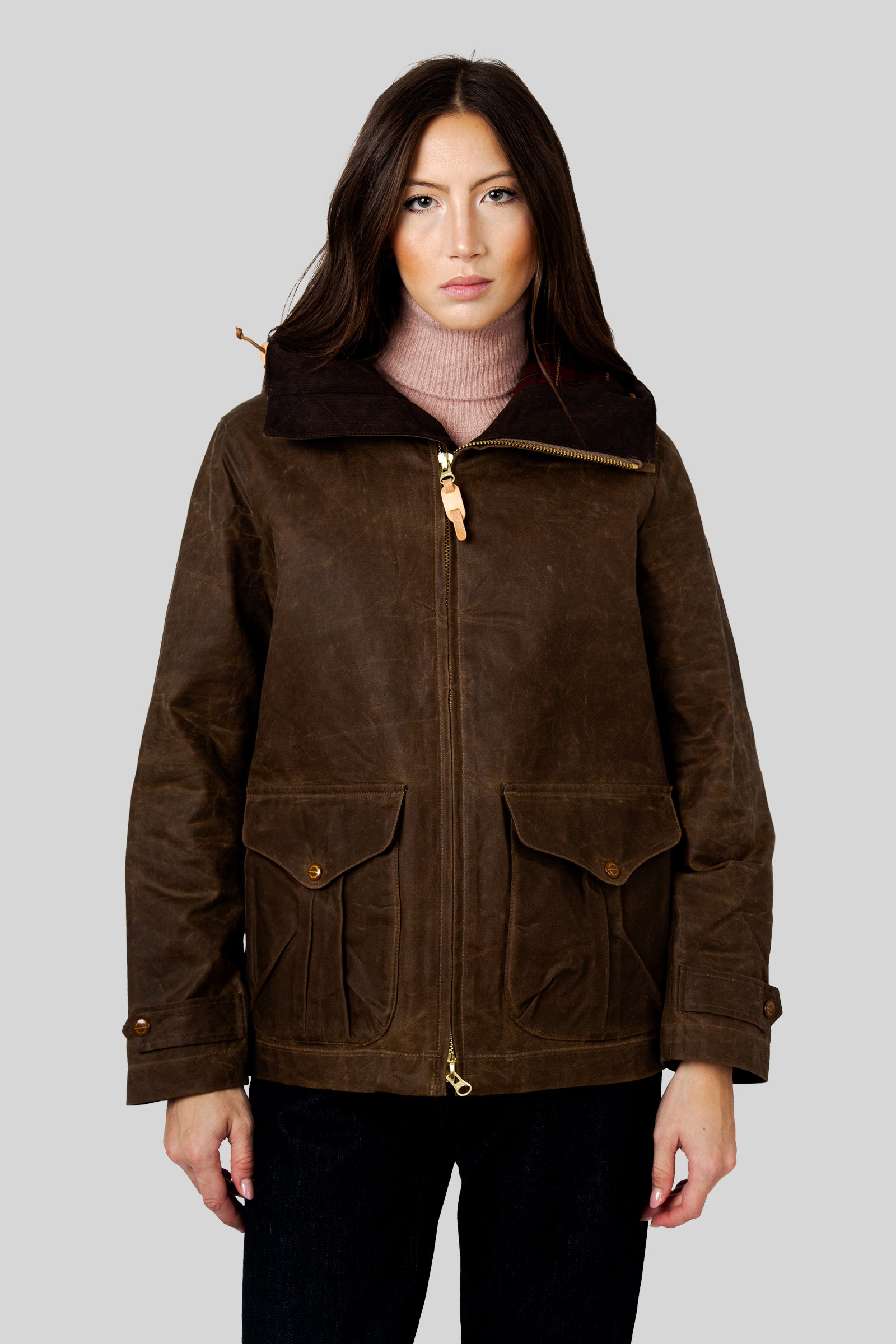 Manifattura Ceccarelli New Woman Blazer Coat With Hood Marrone Donna - 3