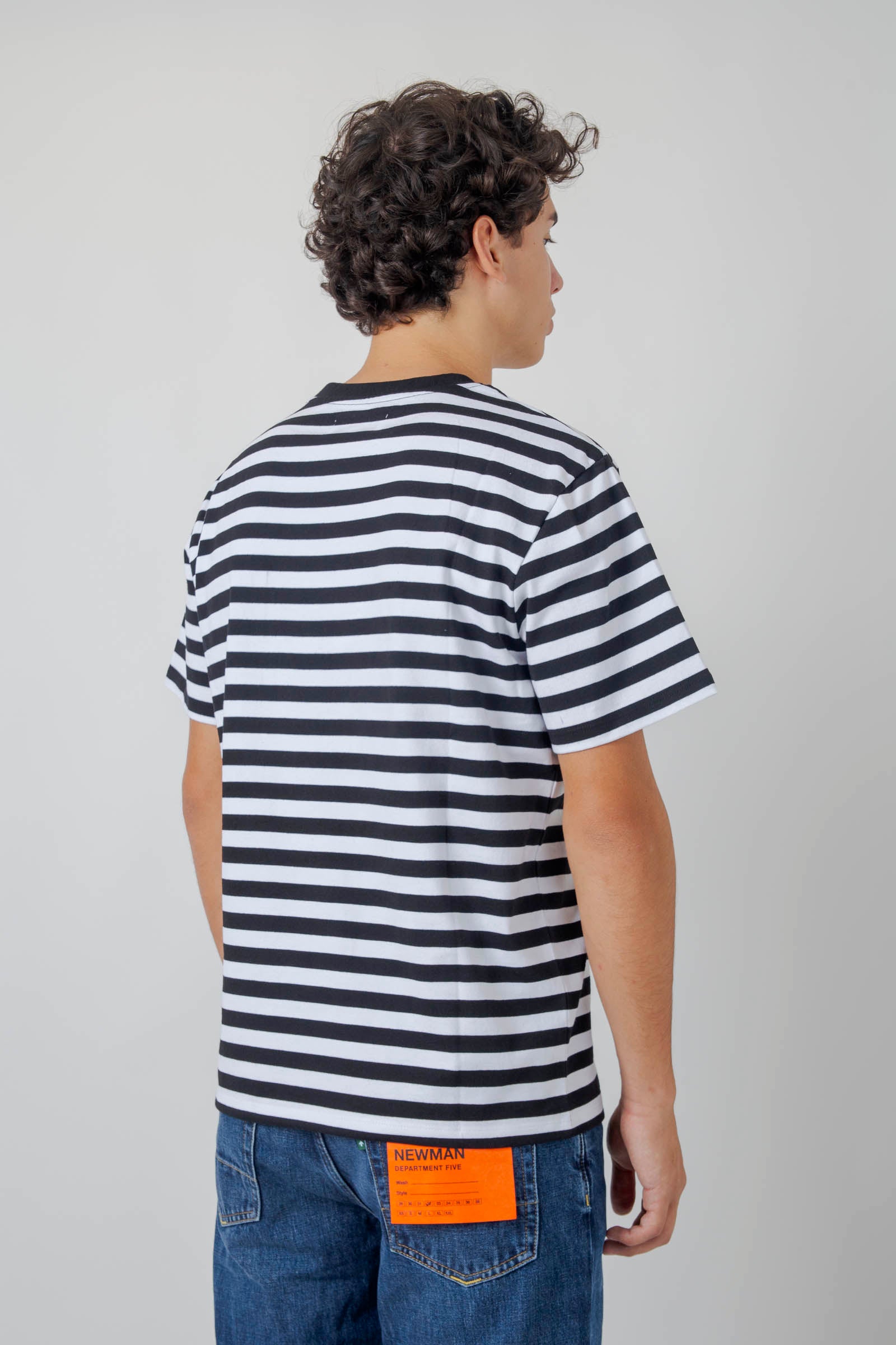 Edwin T-shirt Regular Striped Nero/bianco Uomo - 4