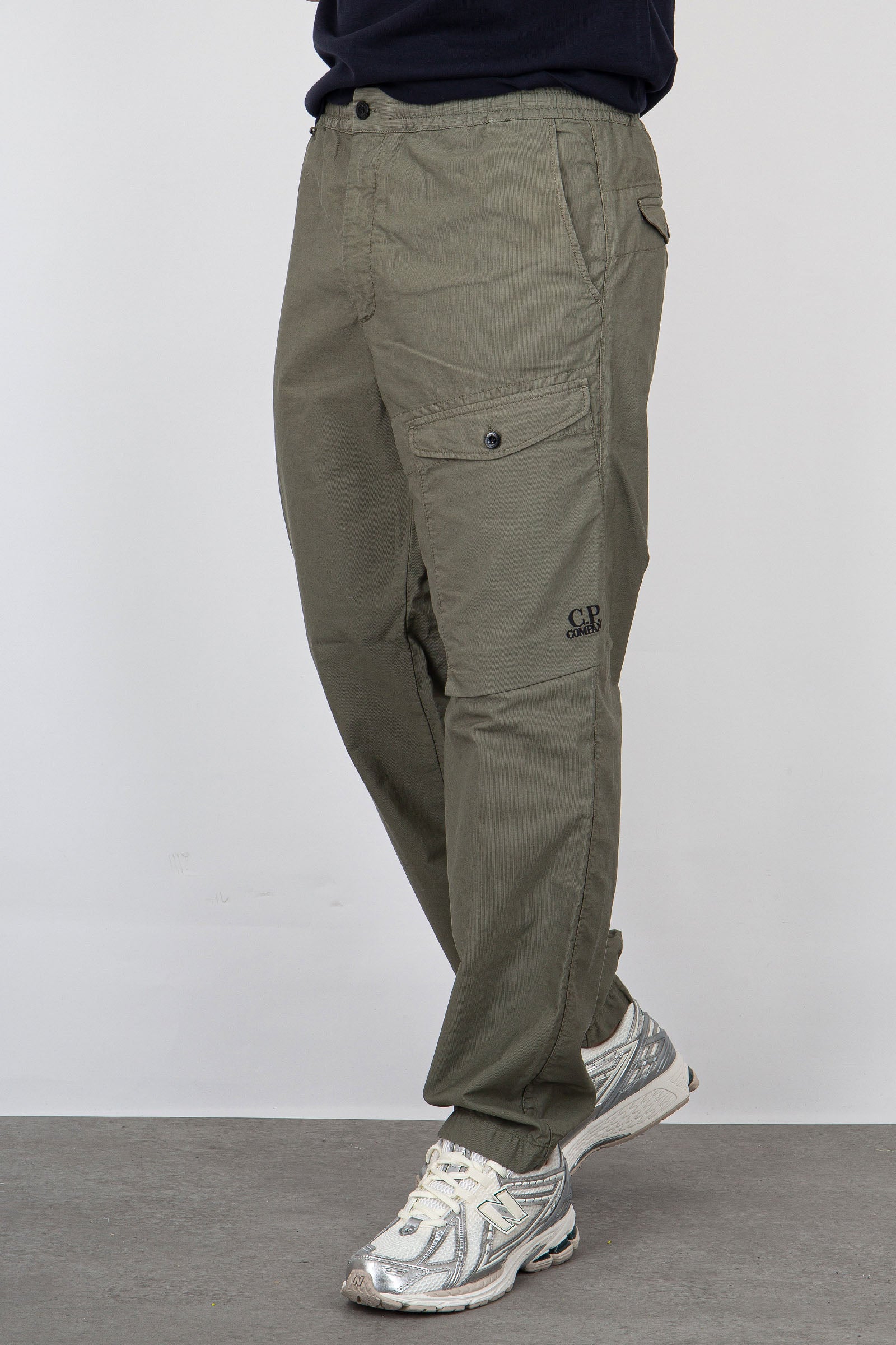 C.P. Company Green Military Cotton Cargo Pants - 1