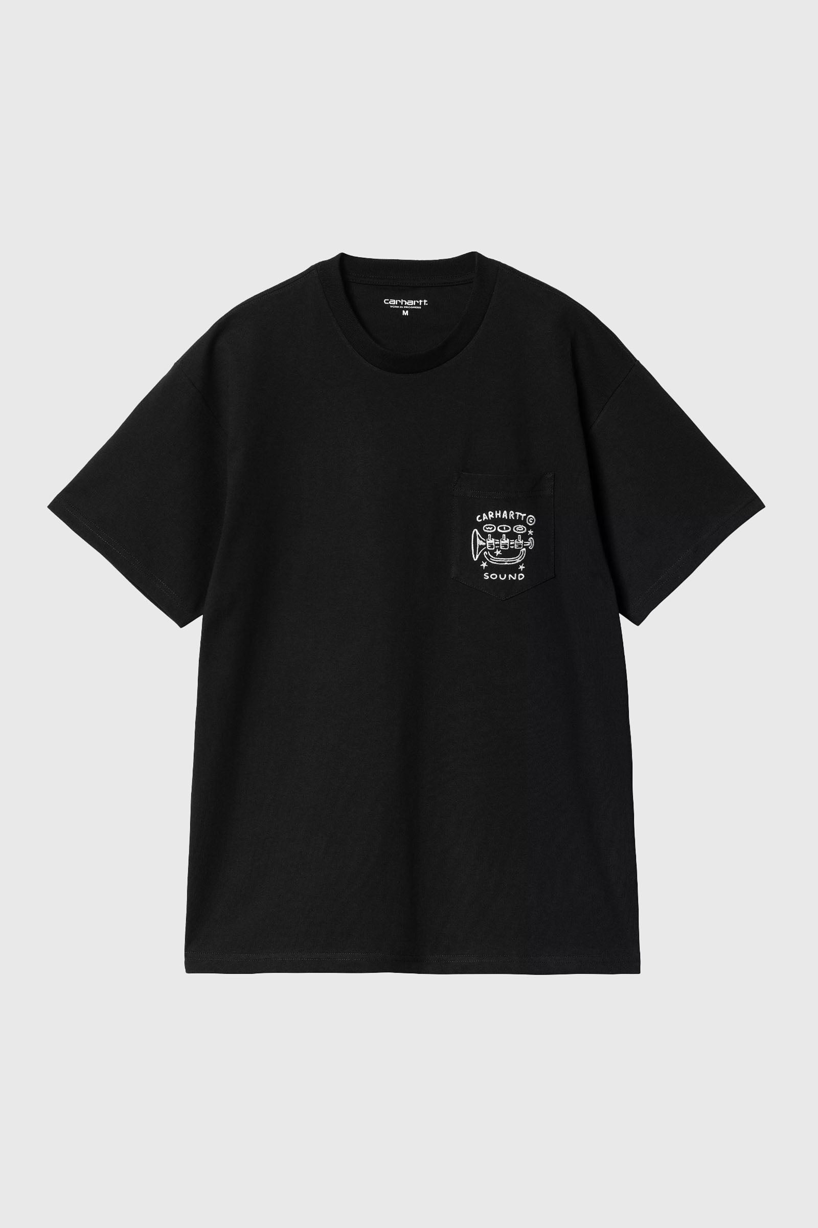 Carhartt Wip T-shirt S/s Fragments Pocket Nero Uomo - 1