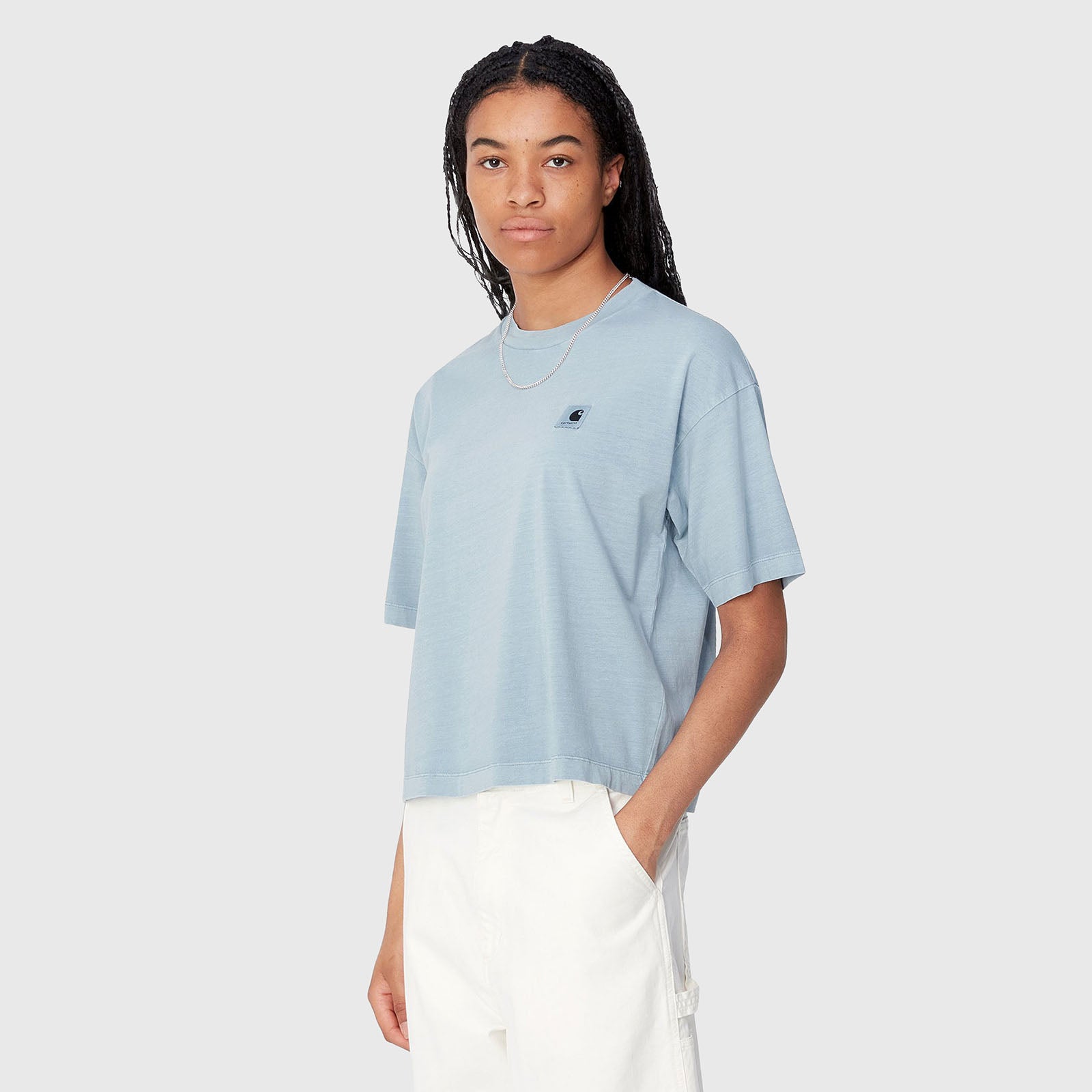 Carhartt Wip T-shirt W' S/s Nelson Celeste Donna - 6