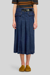 Semicouture Gonna Carla Blu Scuro Donna semicouture