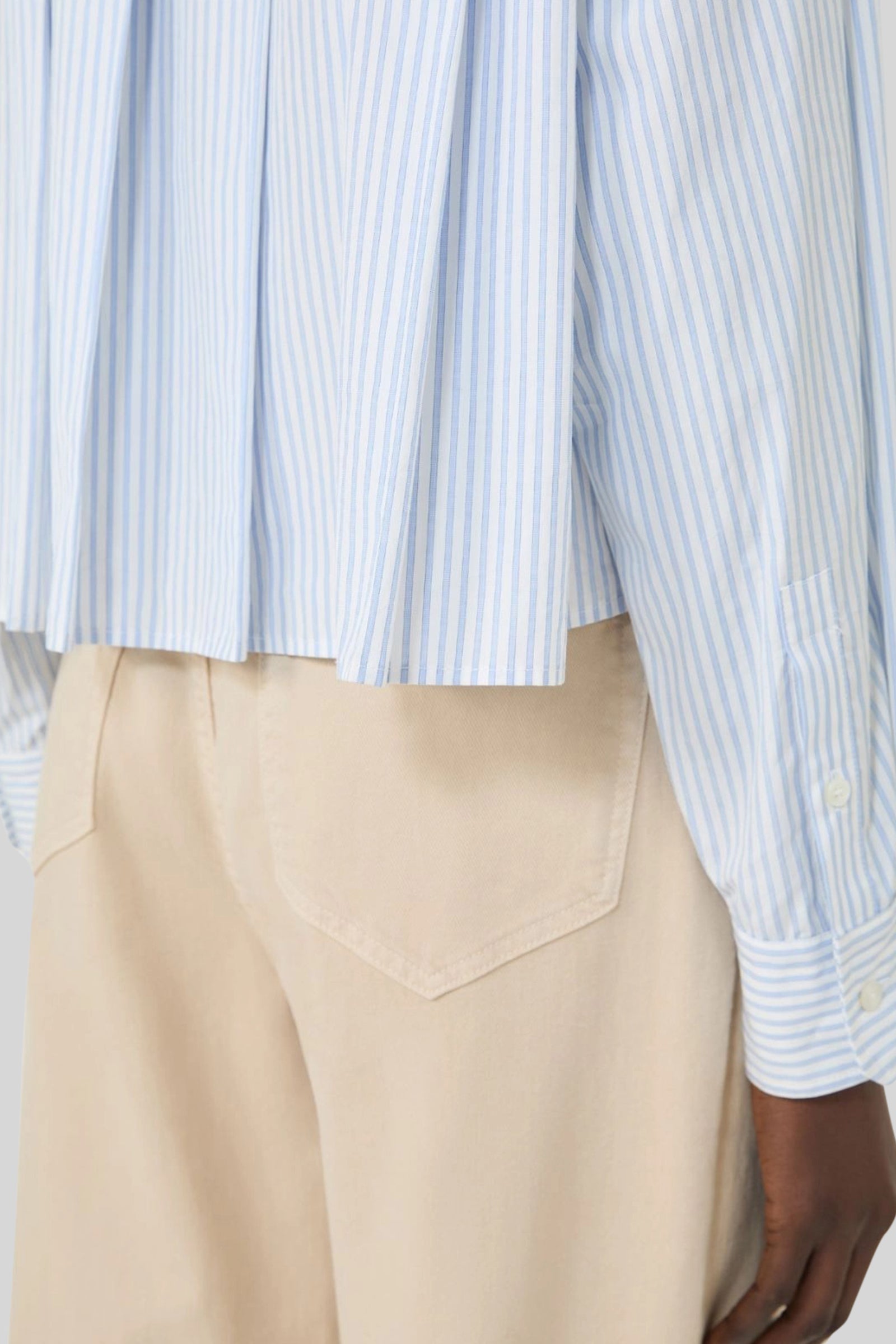 Max Mara Weekend Camicia Eden In Popeline Bianco/azzurro Donna - 2