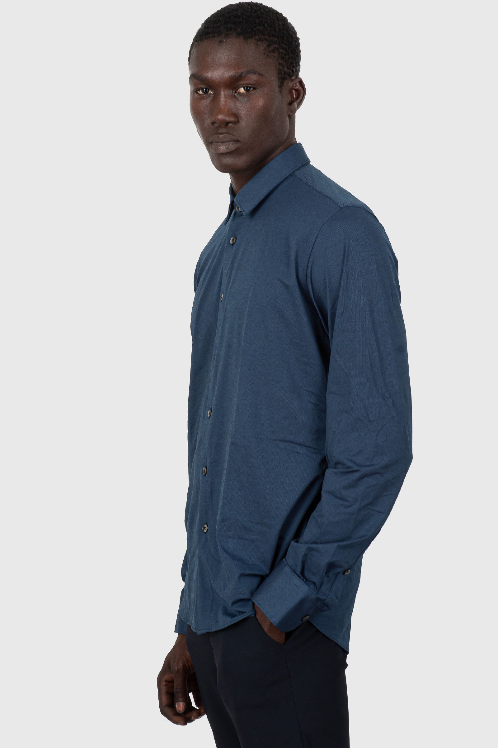 Oxford Jacquard Open Shirt - 3