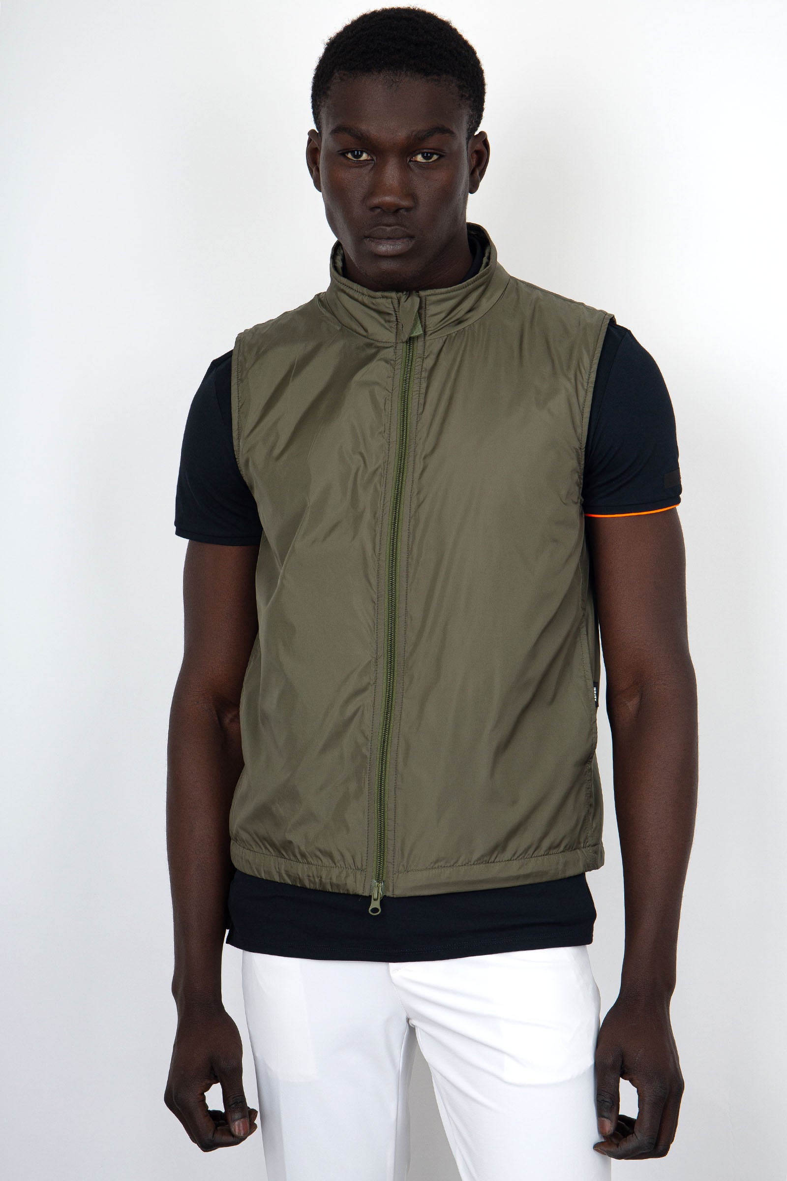 Aspesi Gilet Vernes Verde Militare Uomo - 1