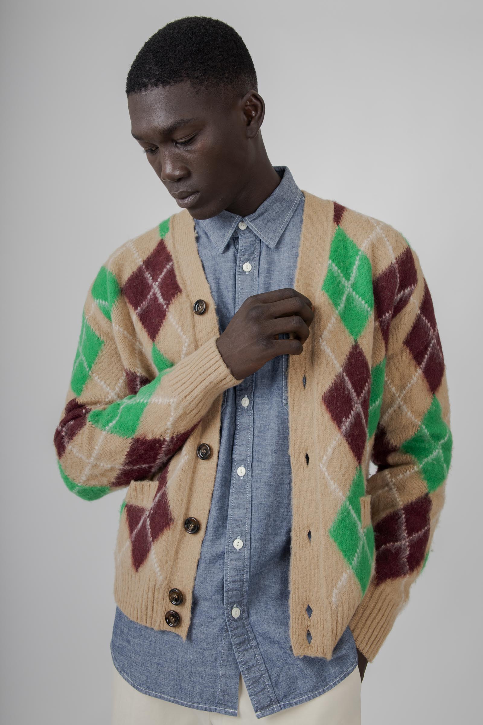 Shetland Wool Cardigan - 1