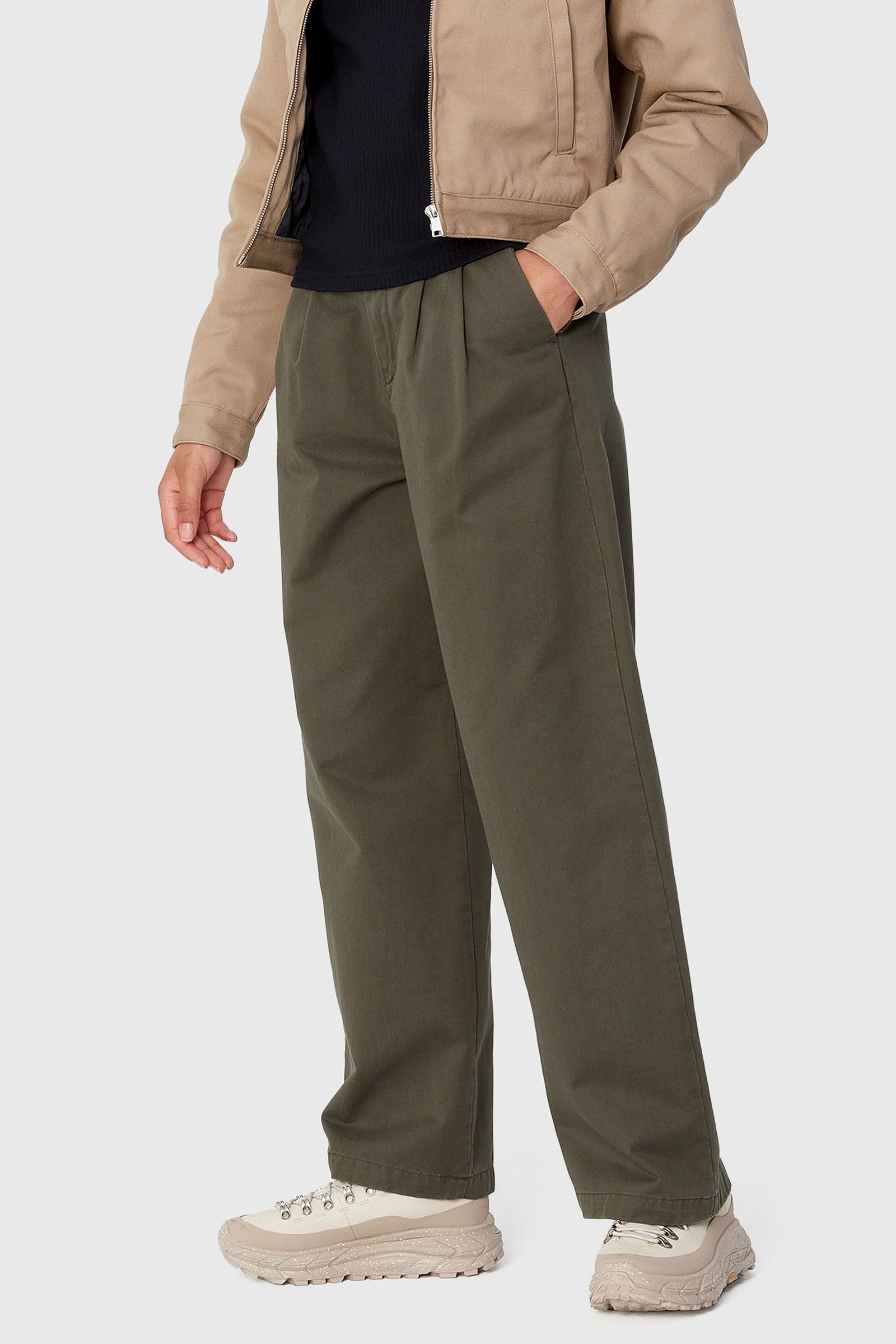 Carhartt Wip W' Leola Pant Verde Militare Donna - 1