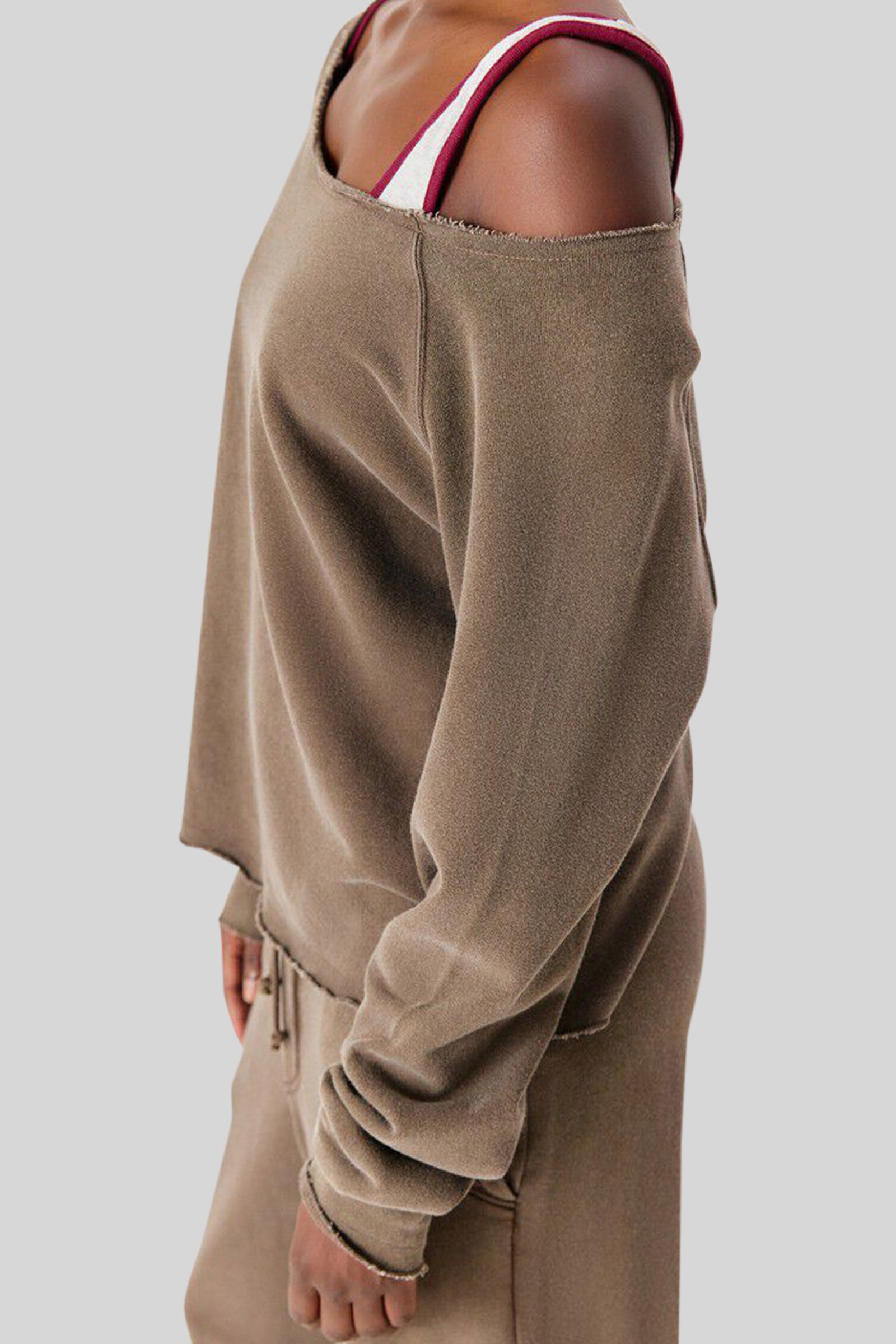 American Vintage Felpa Vibtown Marrone Donna - 4
