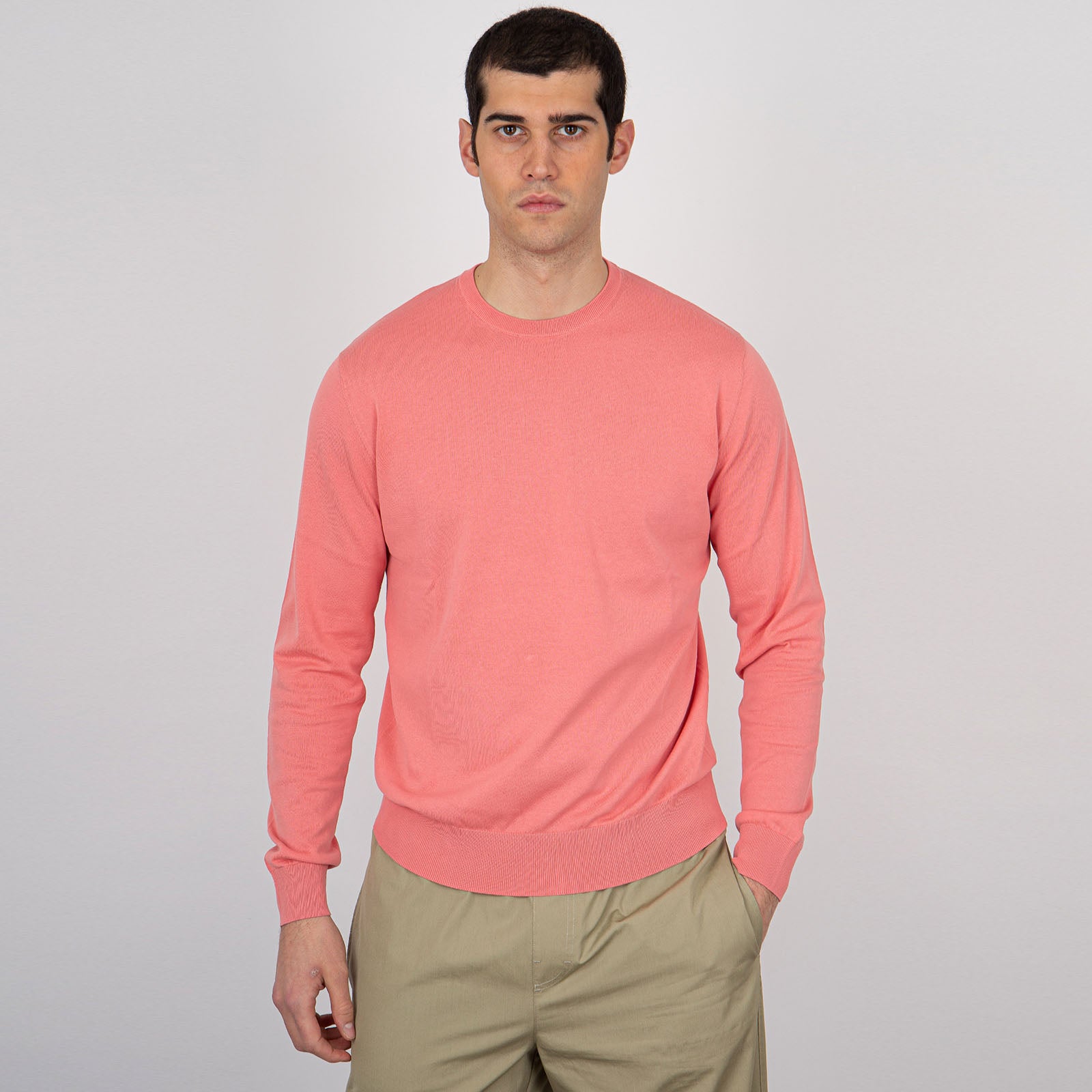 Aspesi Coral Cotton Crewneck Sweater - 6
